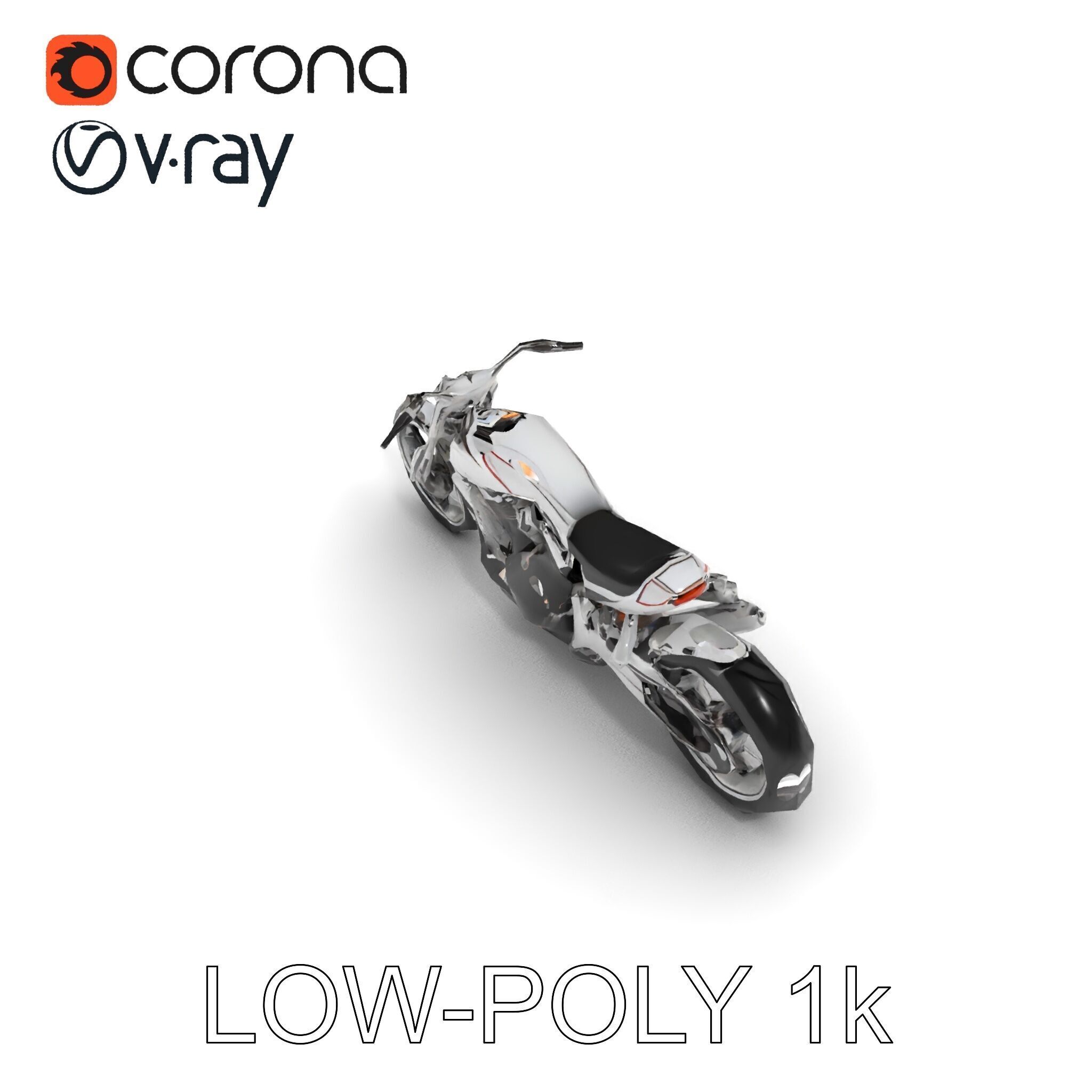 HighDetail Motorcycle Model Pack Low-poly 3D model_7