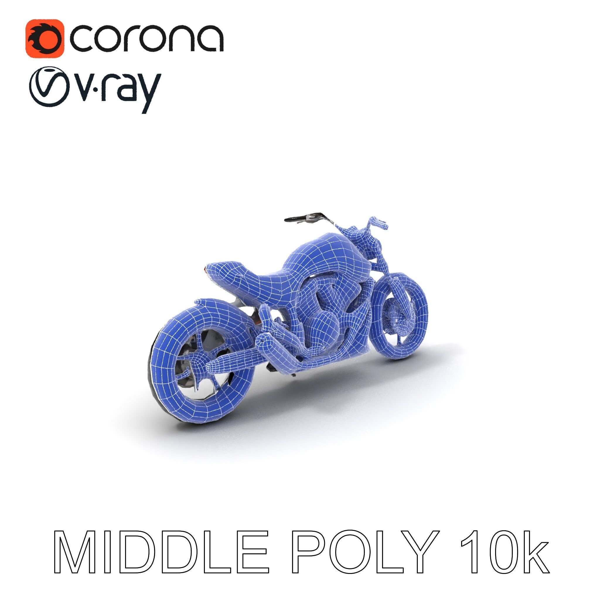 HighDetail Motorcycle Model Pack Low-poly 3D model_16