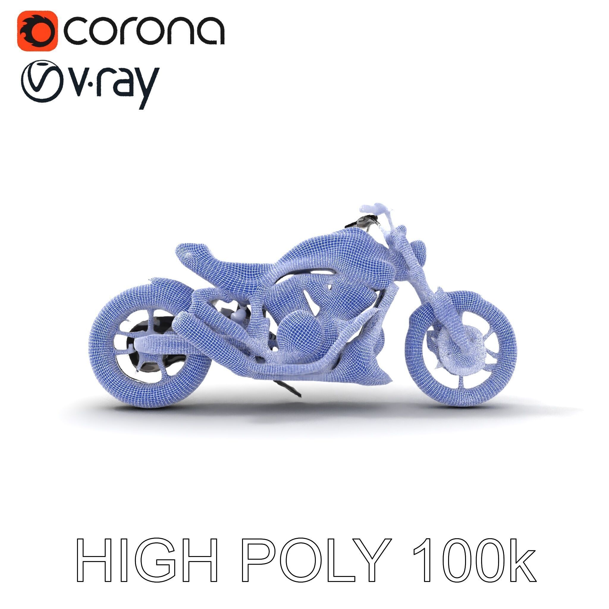 HighDetail Motorcycle Model Pack Low-poly 3D model_31