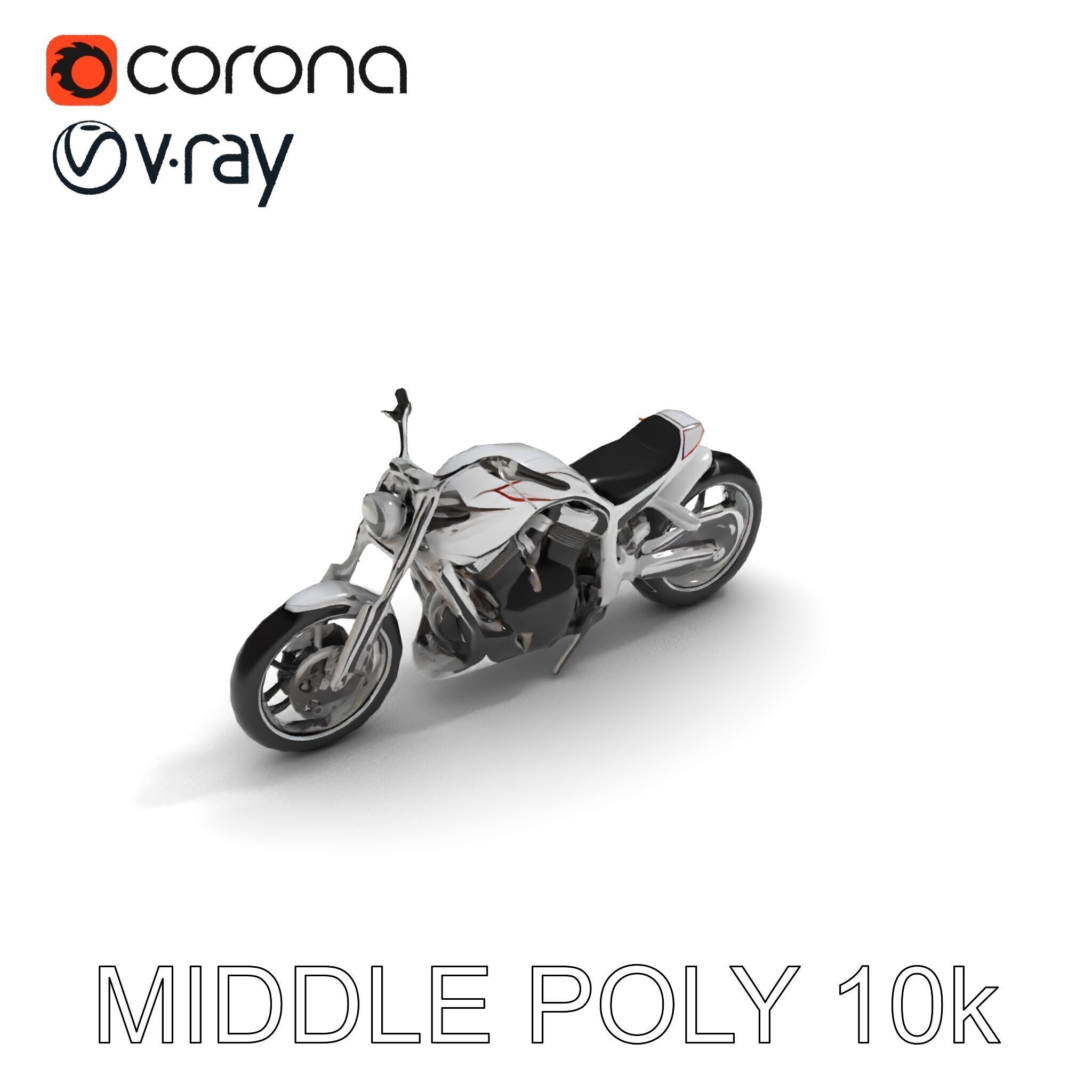HighDetail Motorcycle Model Pack Low-poly 3D model_23