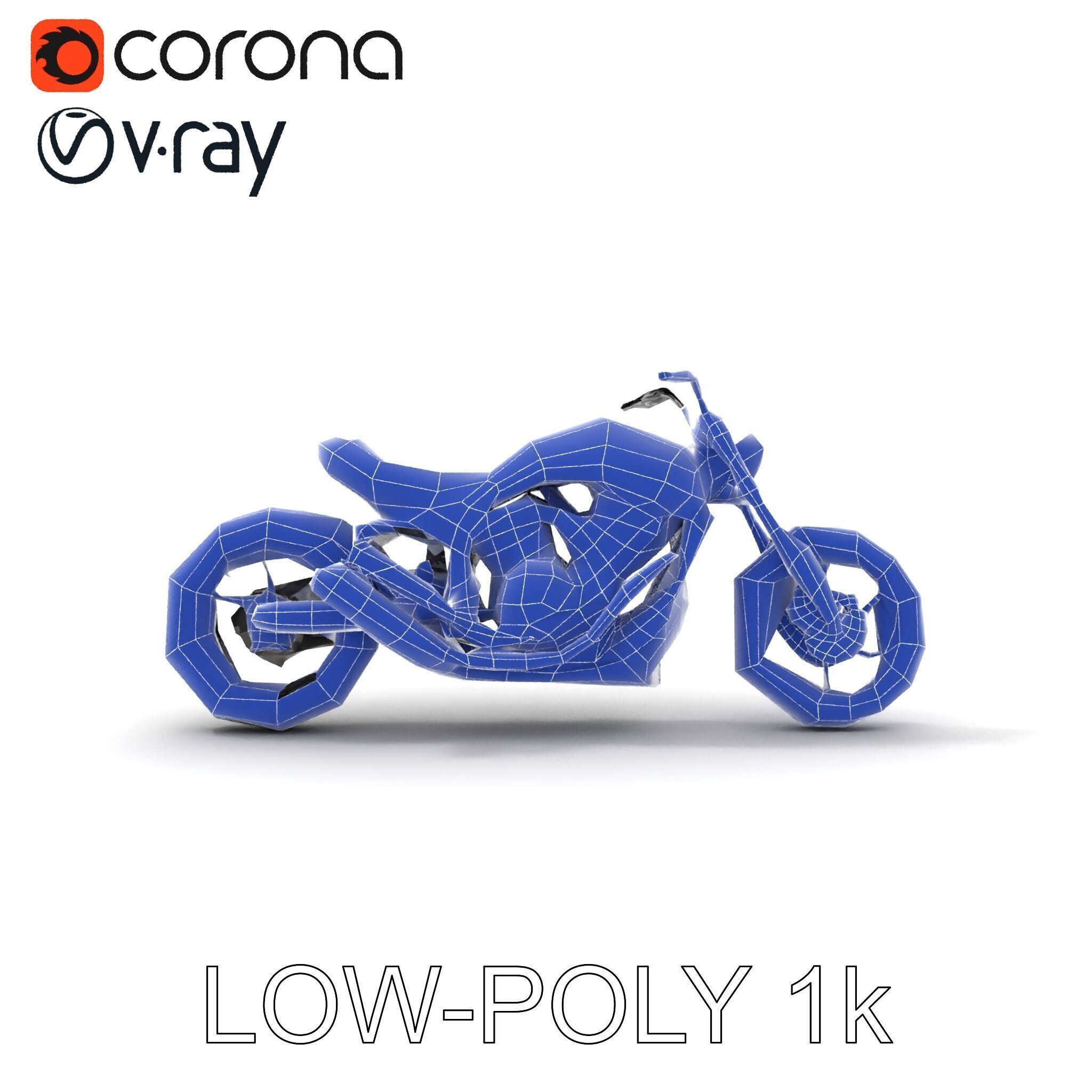 HighDetail Motorcycle Model Pack Low-poly 3D model_21