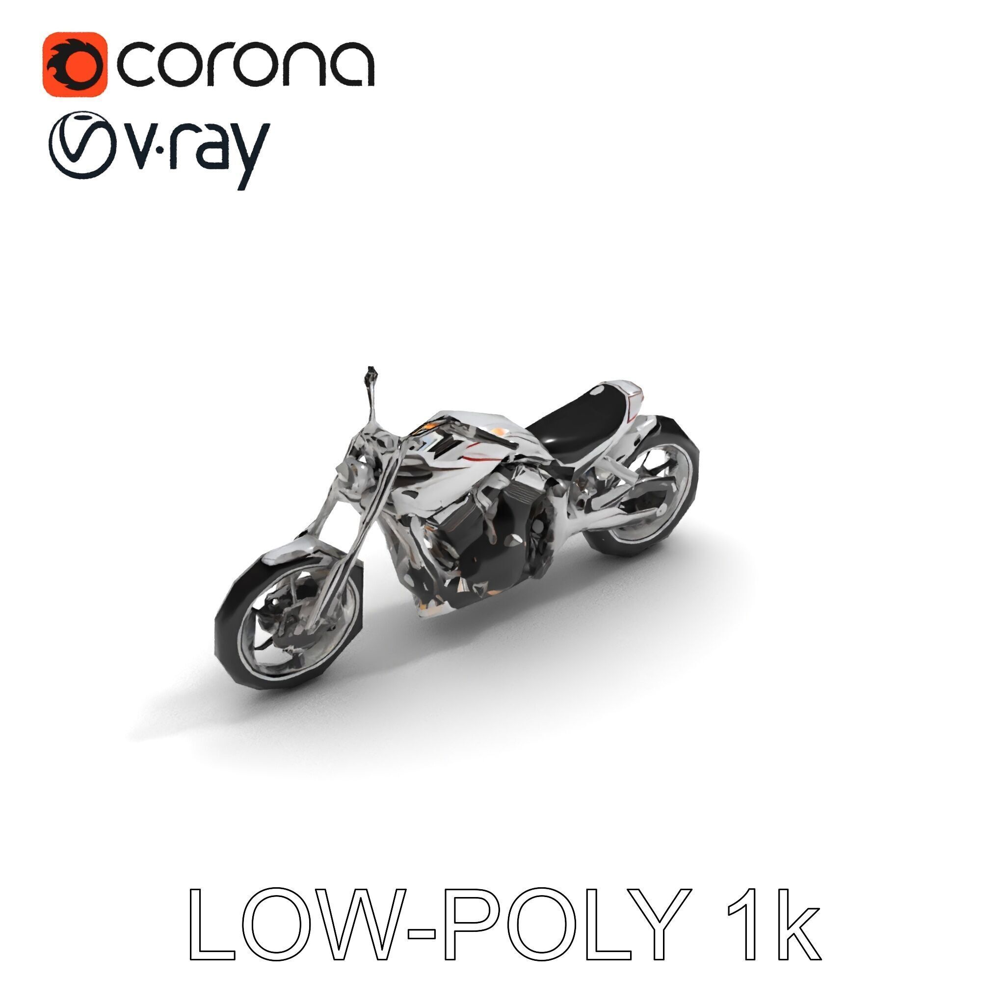 HighDetail Motorcycle Model Pack Low-poly 3D model_12