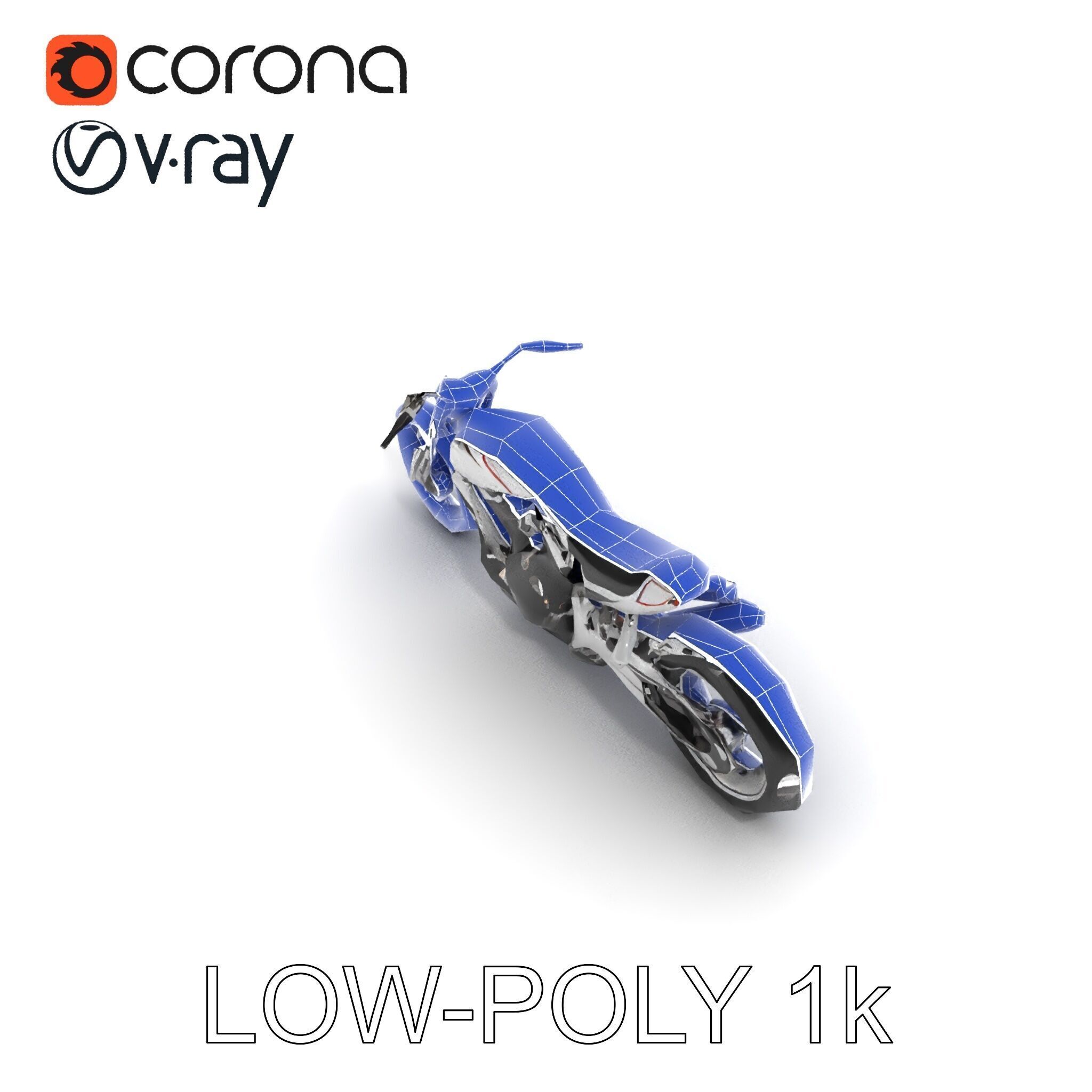 HighDetail Motorcycle Model Pack Low-poly 3D model_30