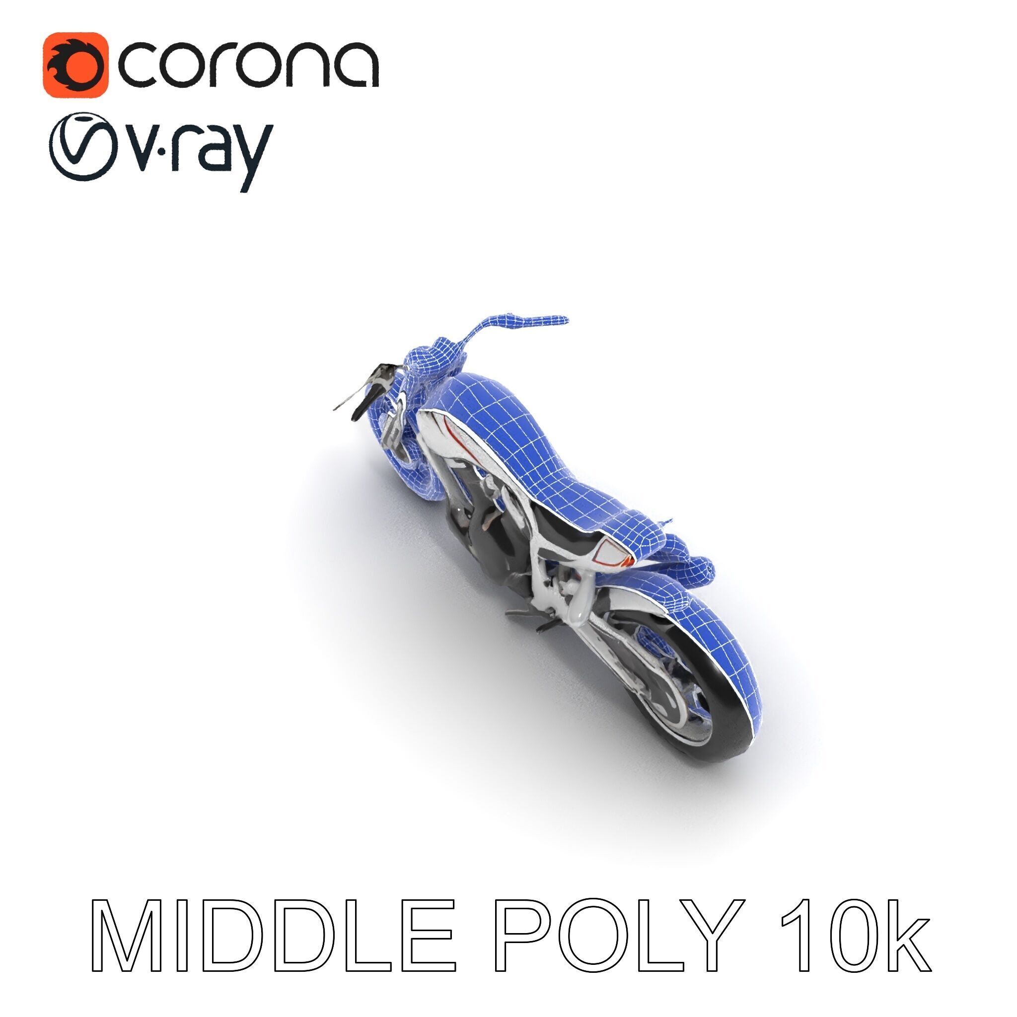 HighDetail Motorcycle Model Pack Low-poly 3D model_29