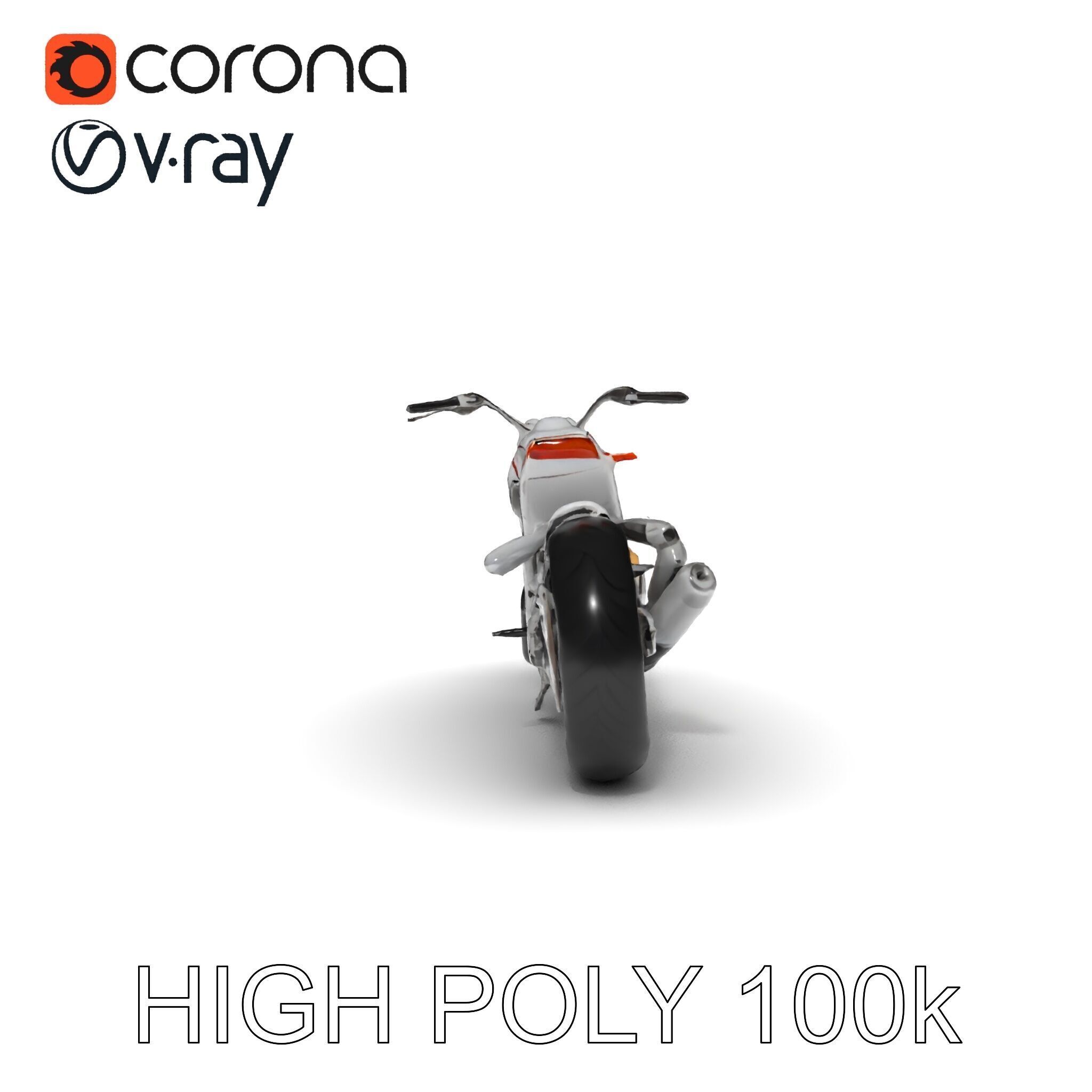 HighDetail Motorcycle Model Pack Low-poly 3D model_15