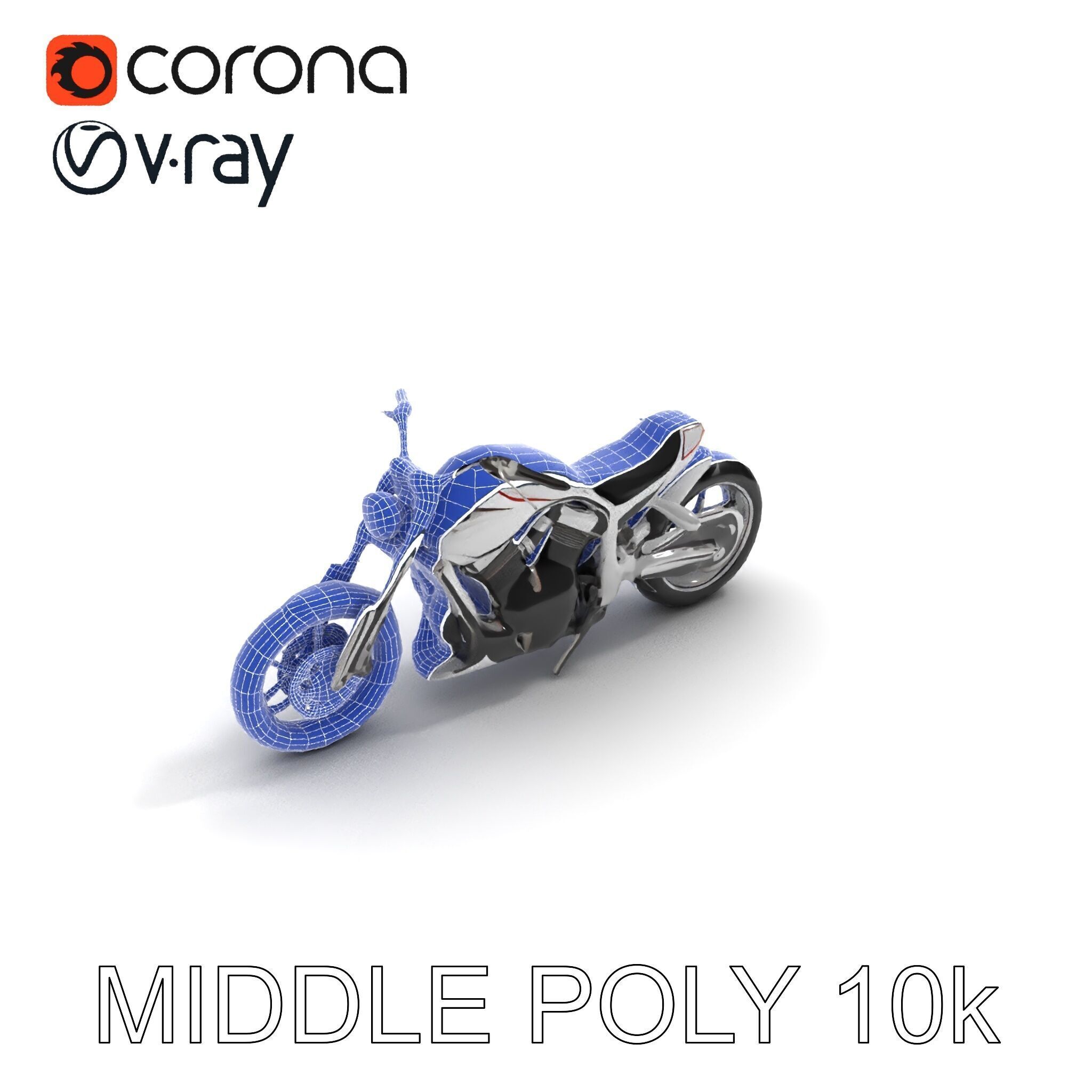 HighDetail Motorcycle Model Pack Low-poly 3D model_20
