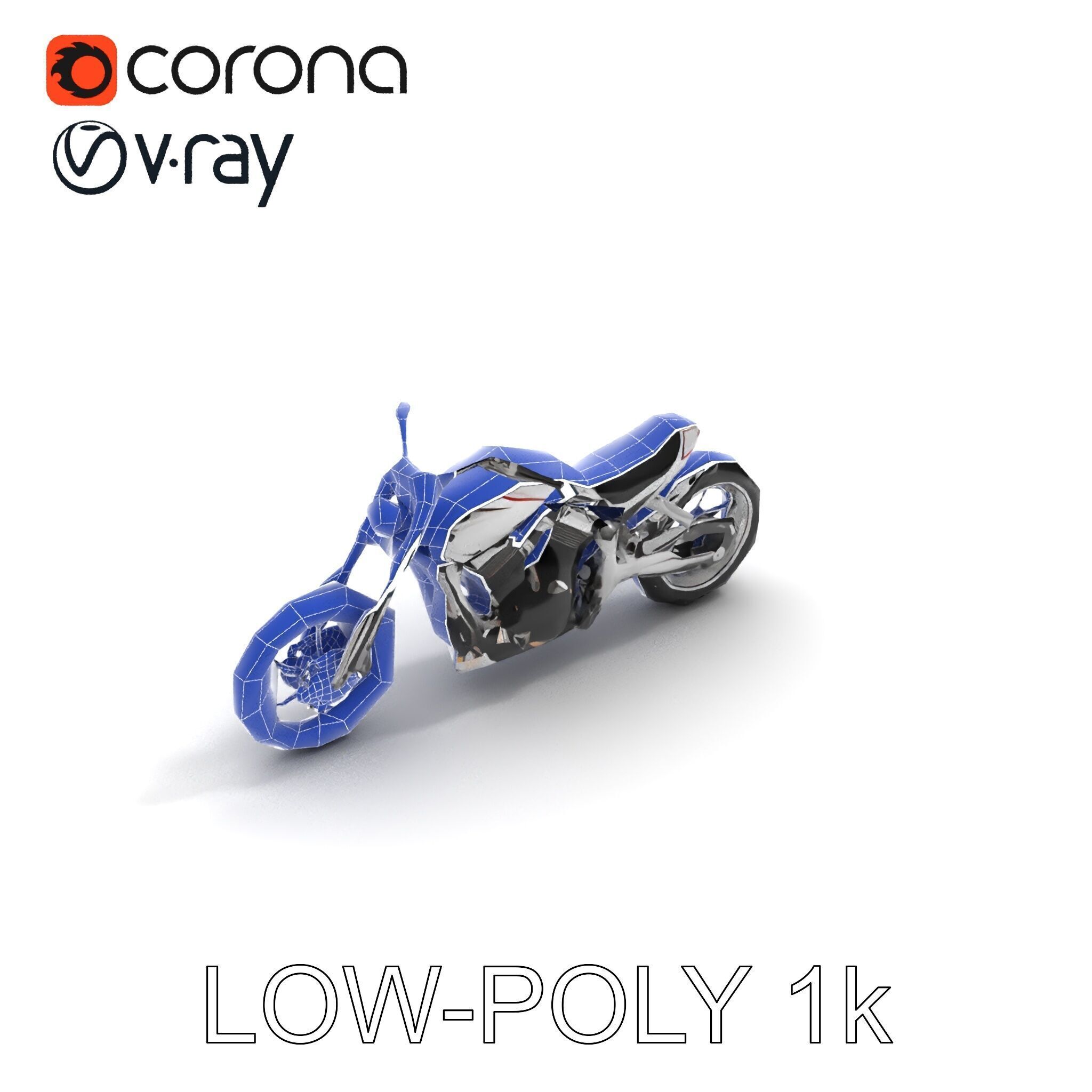 HighDetail Motorcycle Model Pack Low-poly 3D model_14