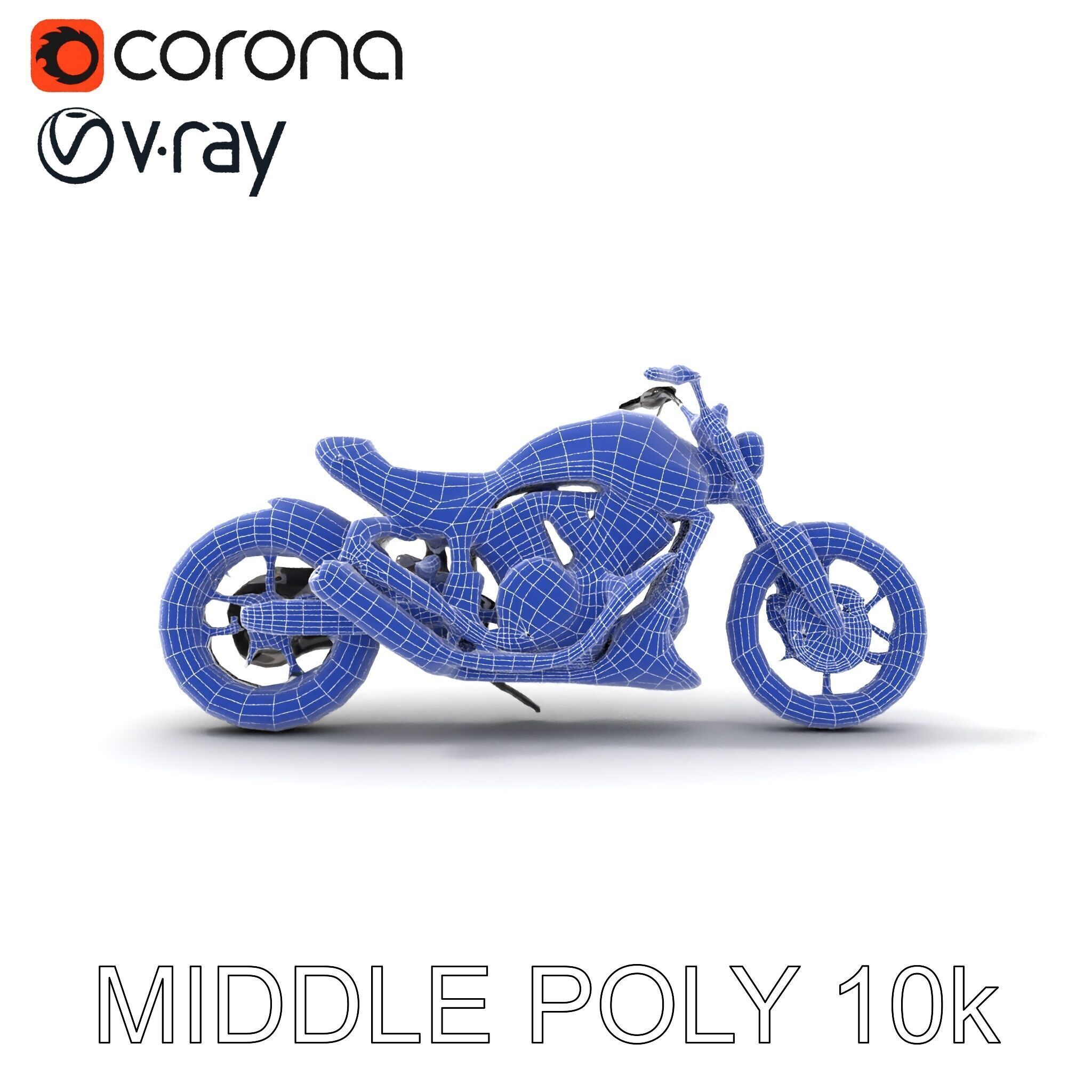 HighDetail Motorcycle Model Pack Low-poly 3D model_13