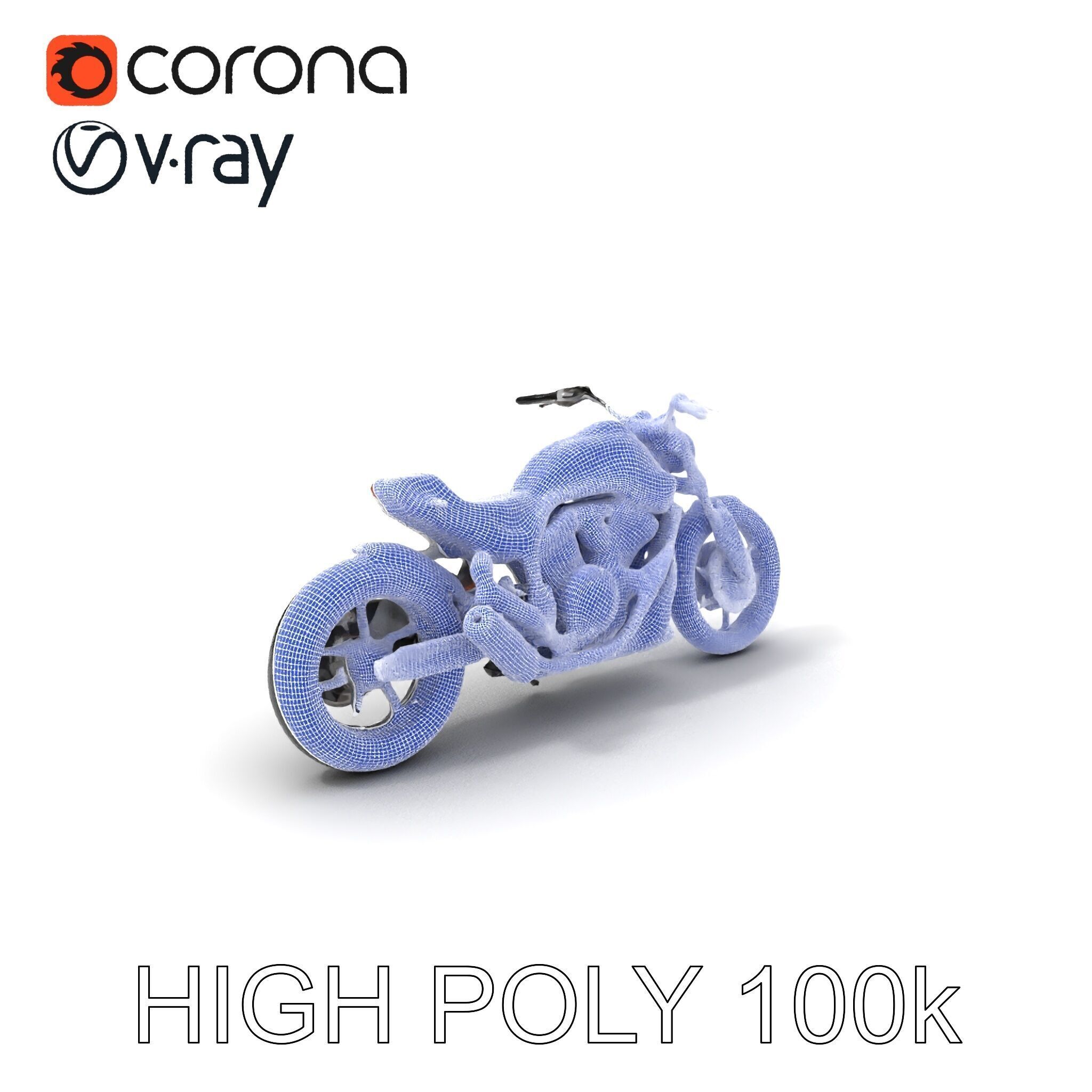 HighDetail Motorcycle Model Pack Low-poly 3D model_3