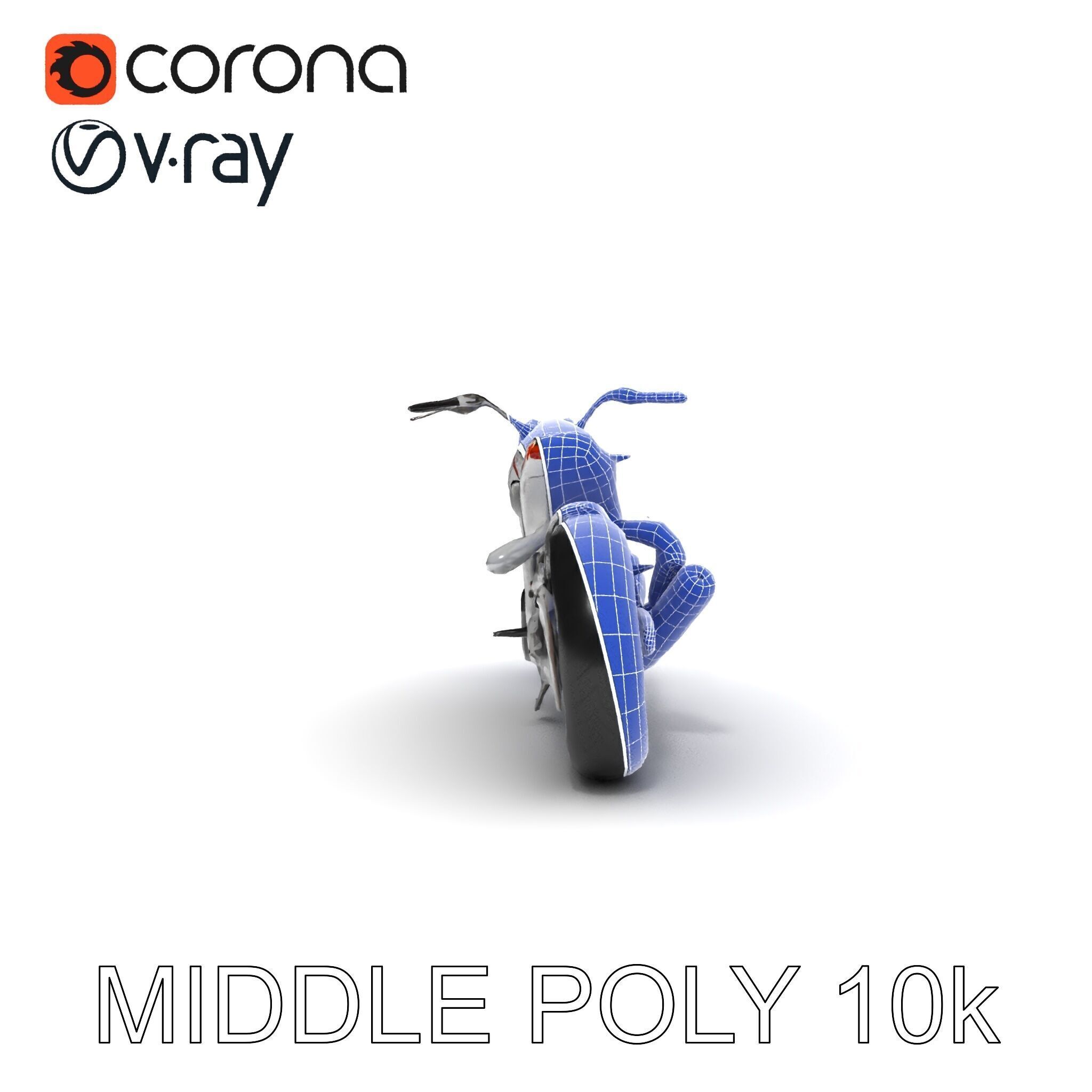 HighDetail Motorcycle Model Pack Low-poly 3D model_32