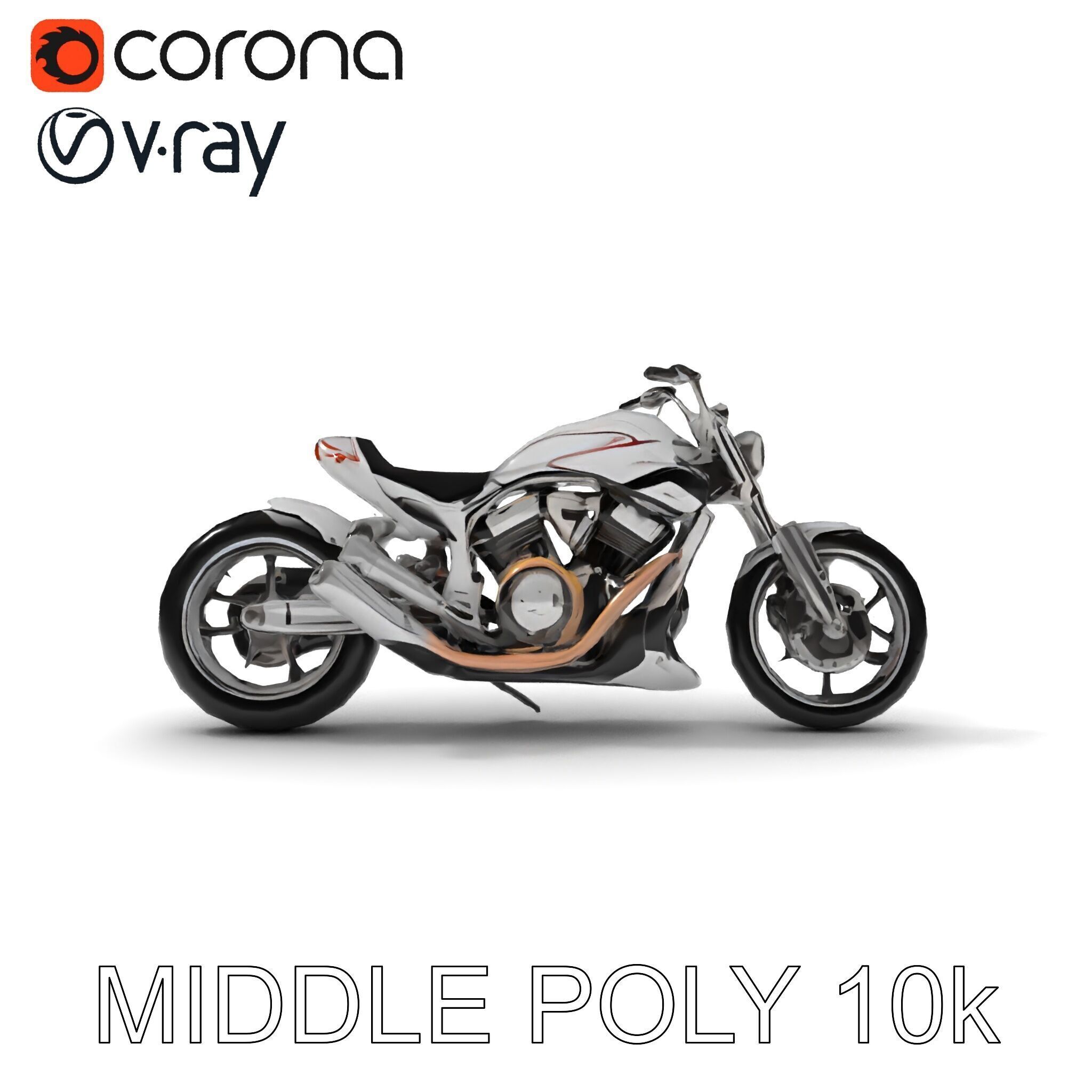 HighDetail Motorcycle Model Pack Low-poly 3D model_26