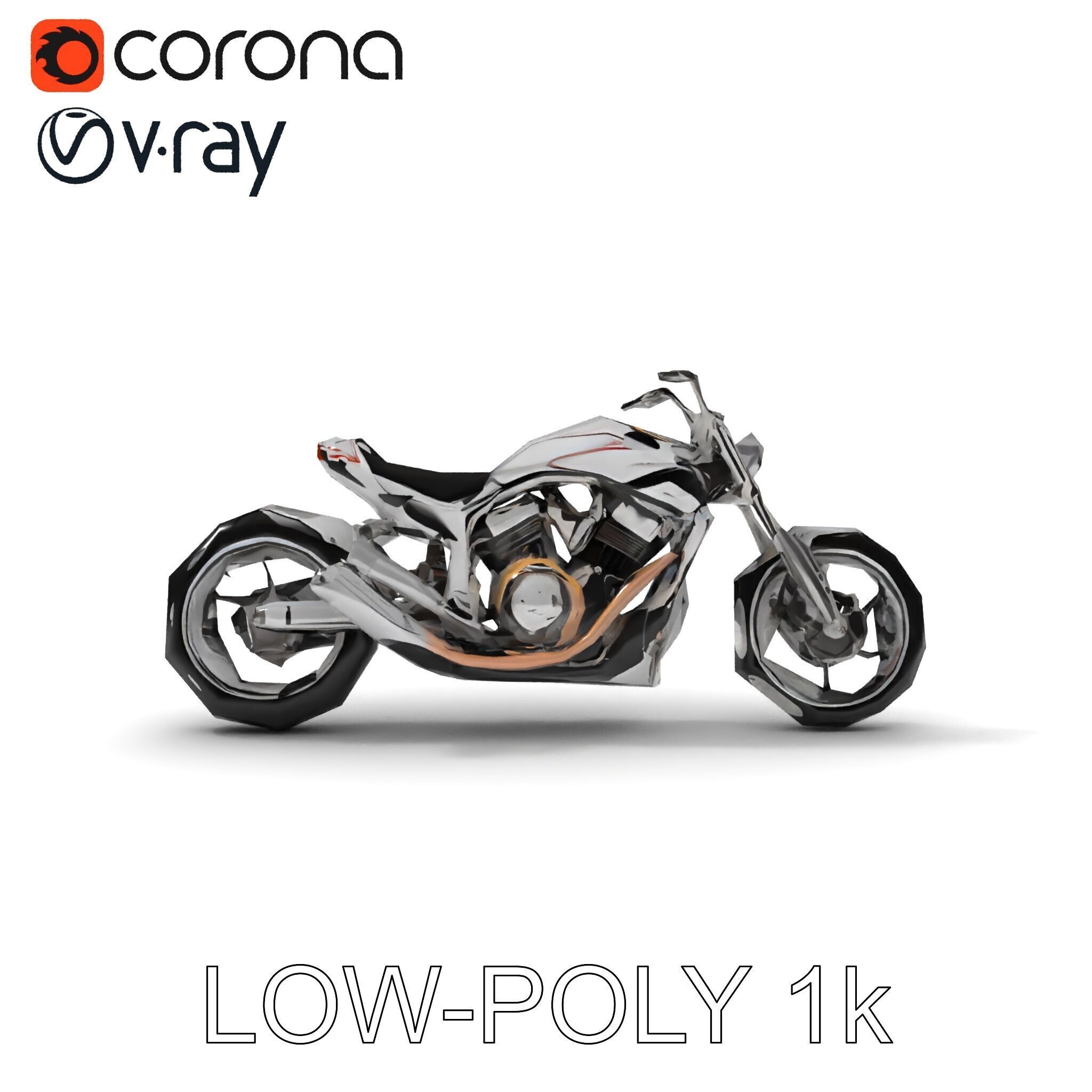 HighDetail Motorcycle Model Pack Low-poly 3D model_33