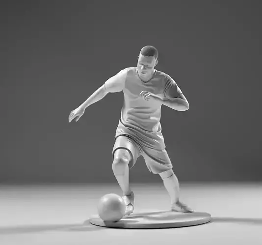 Footballer 05 Footstrike 06 Stl 3D print model