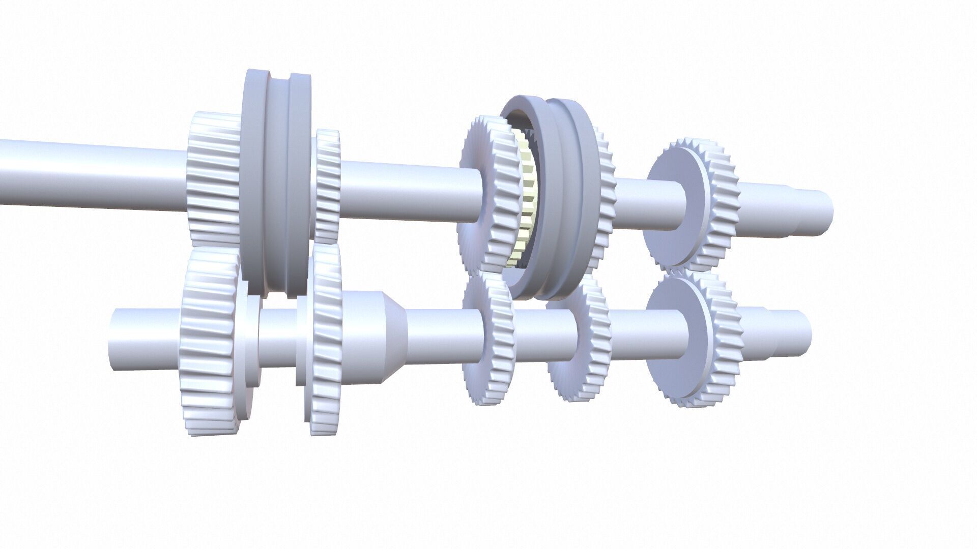 Reduction Gear Box 3D model_2