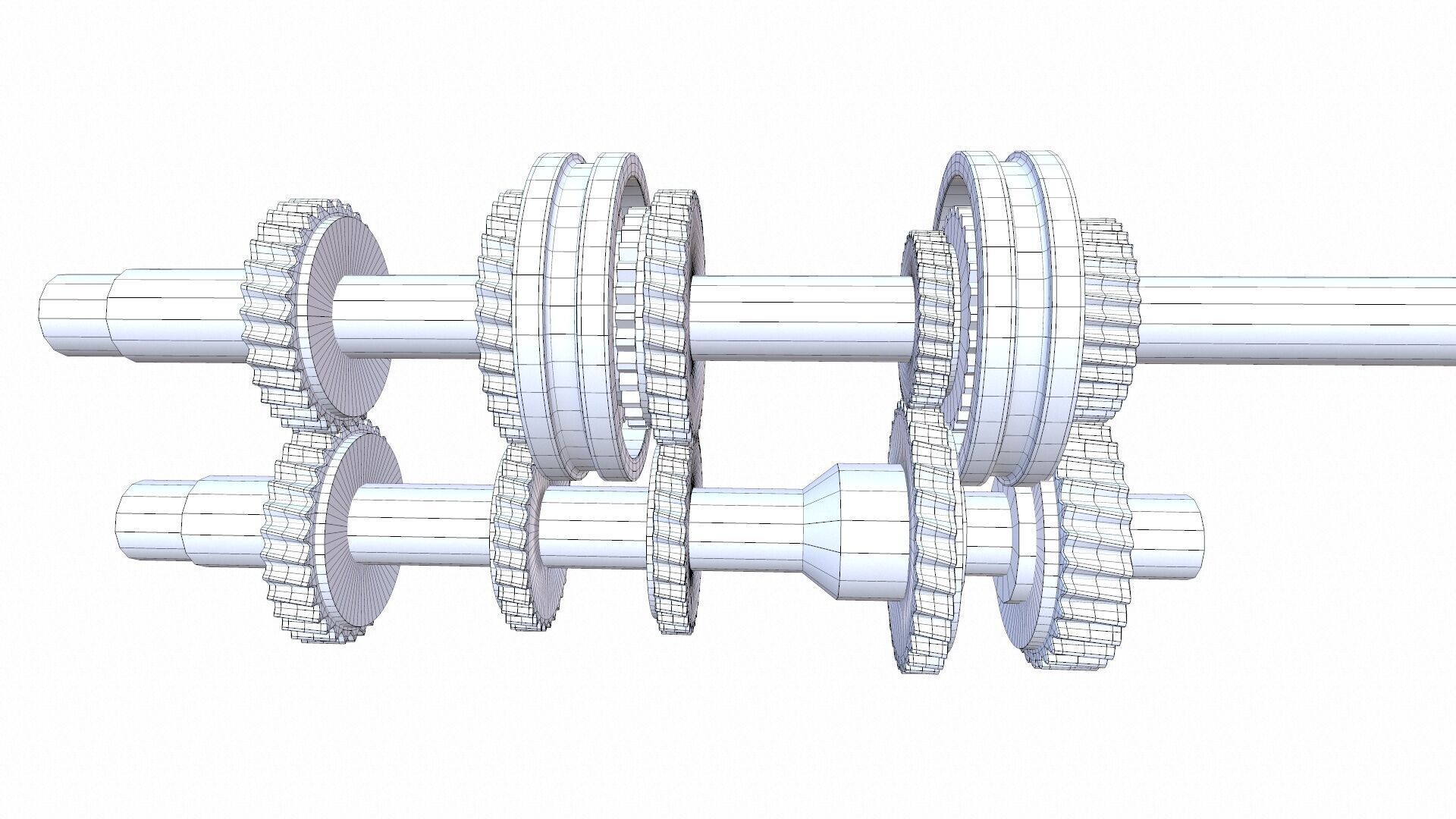 Reduction Gear Box 3D model_9