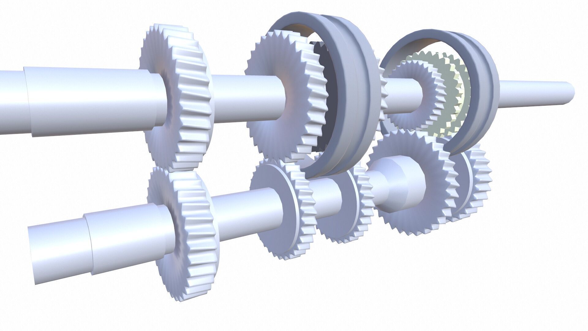 Reduction Gear Box 3D model_7