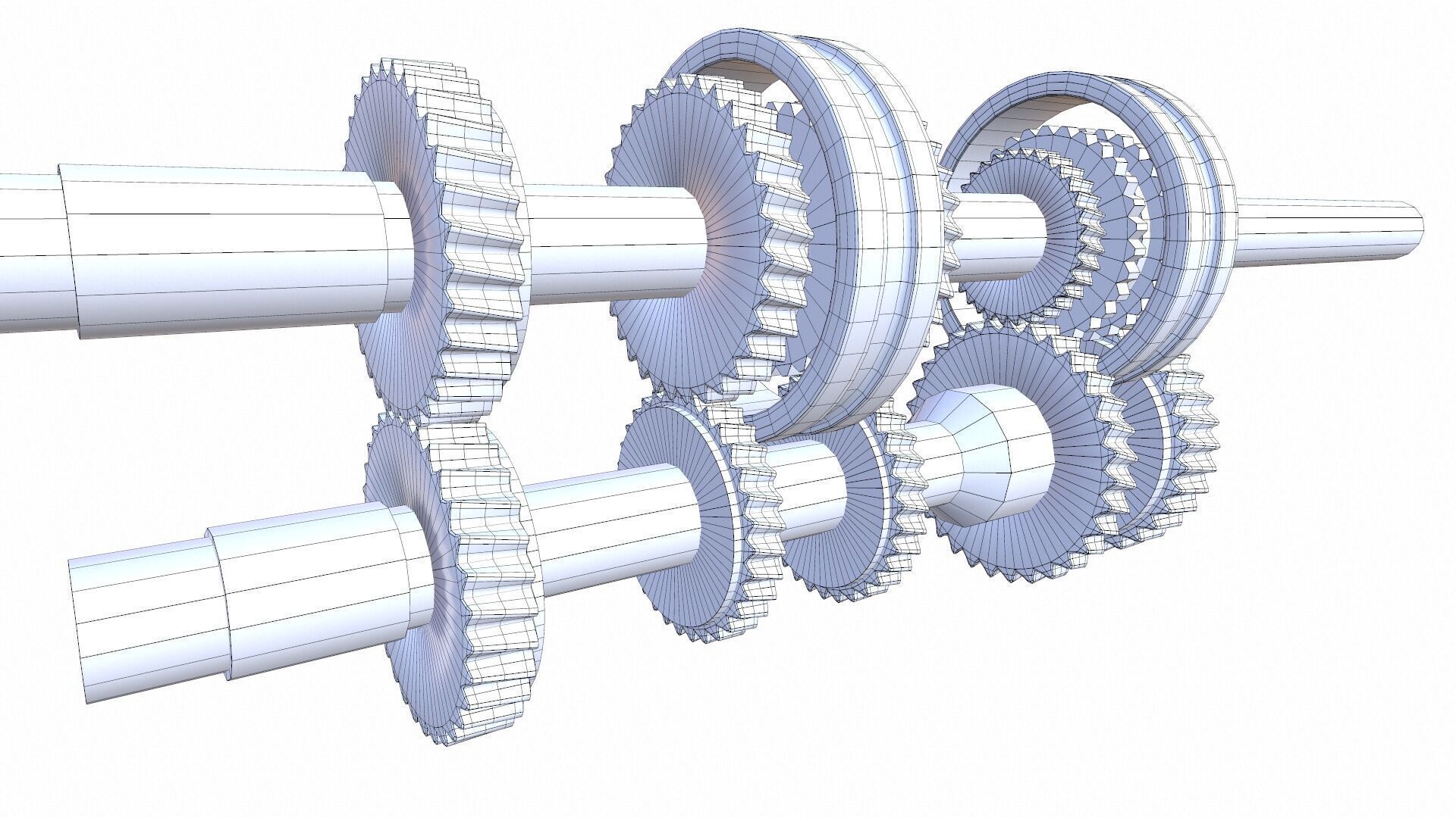 Reduction Gear Box 3D model_8