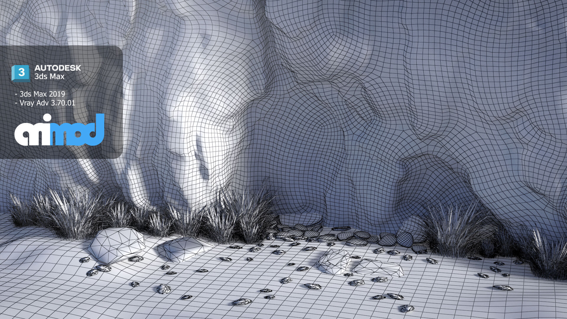 Crag Cave Environment 3D model_7