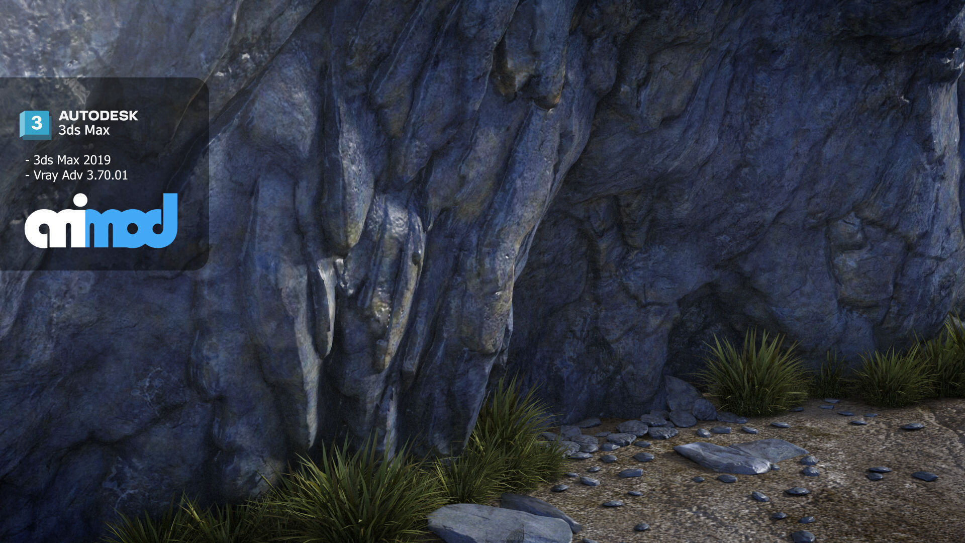 Crag Cave Environment 3D model_1