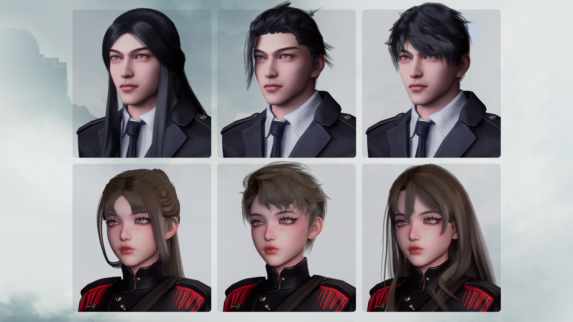 Commander Male and Female Shikikan Officer  - Game Ready Low-poly 3D model_12