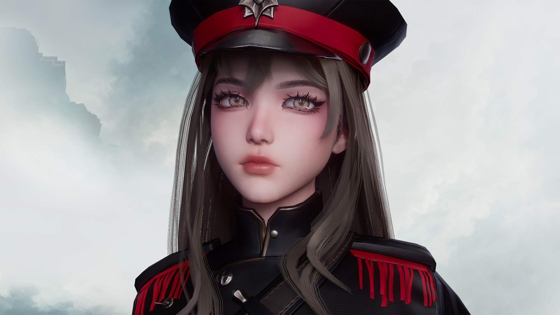 Commander Male and Female Shikikan Officer  - Game Ready Low-poly 3D model_5