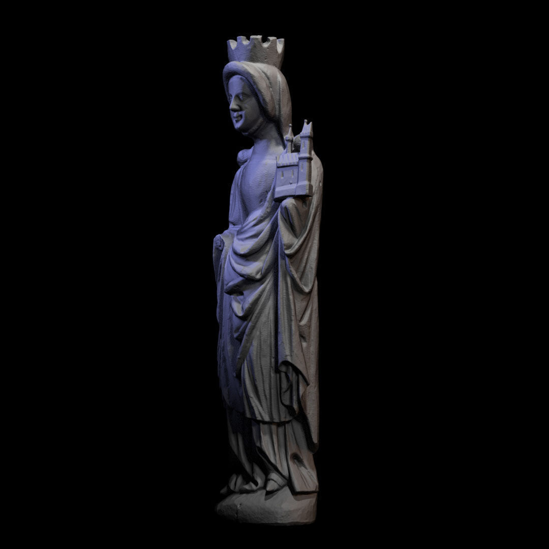Wooden sculpture 034 3D print model_3