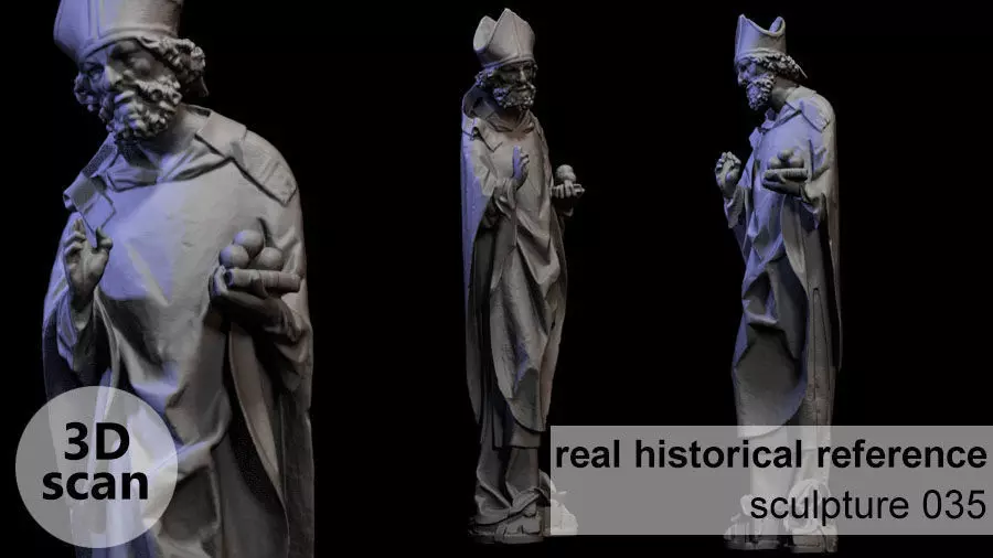 Wooden sculpture 035 3D print model_0