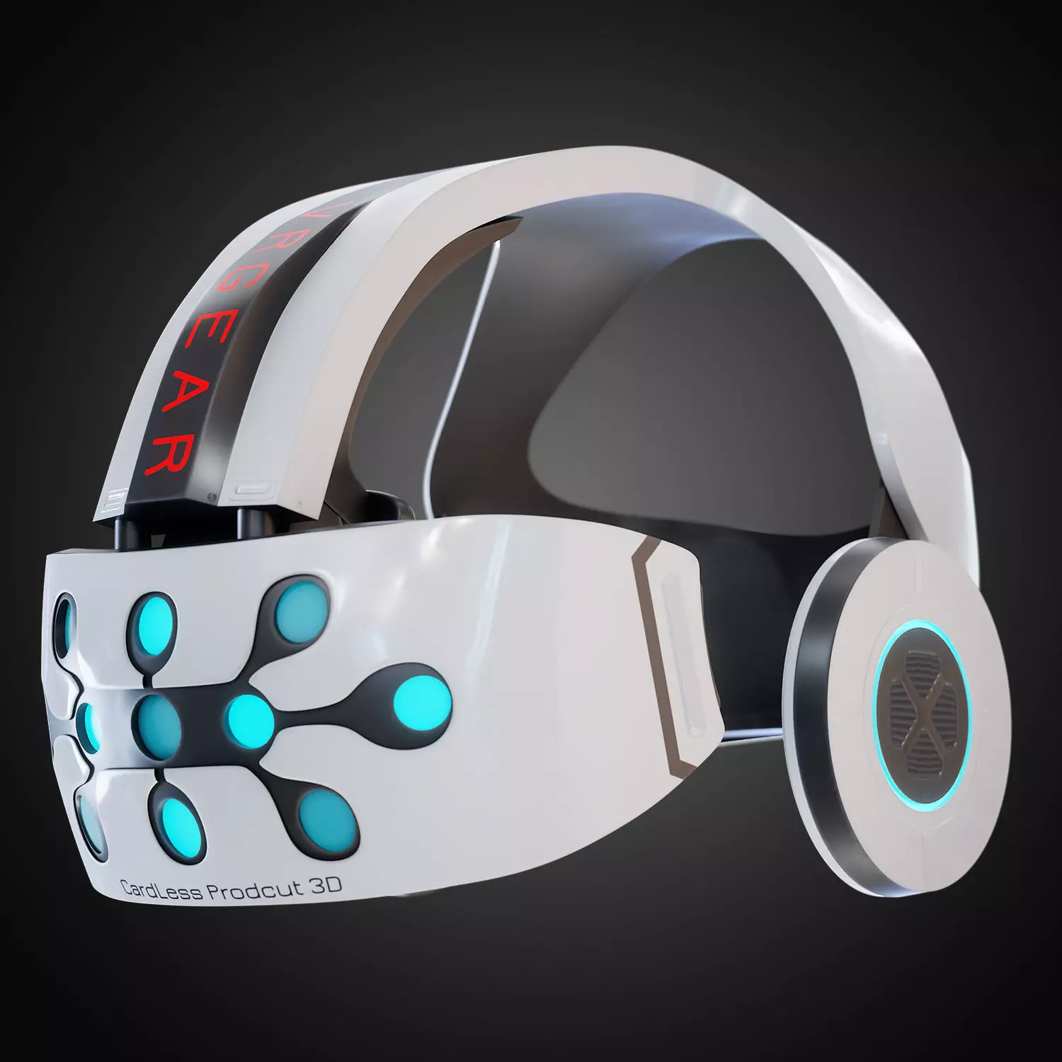 VR Glasses BASE MESH 3D model_0