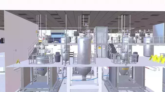 Production Warehouse 3D model