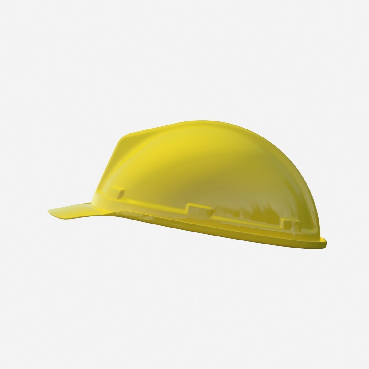 Worker Engineer Helmet Low-poly 3D model_3