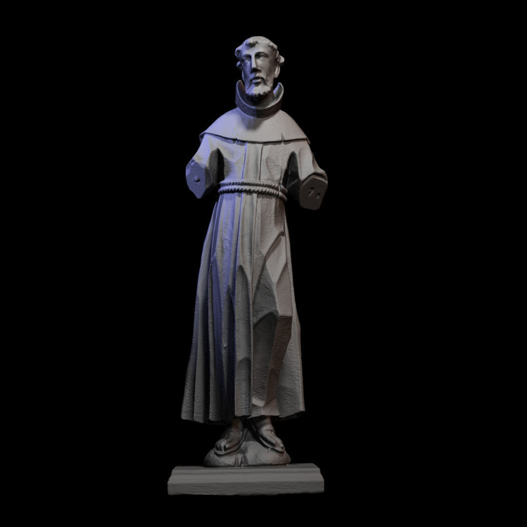 Wooden sculpture 036 3D print model_2