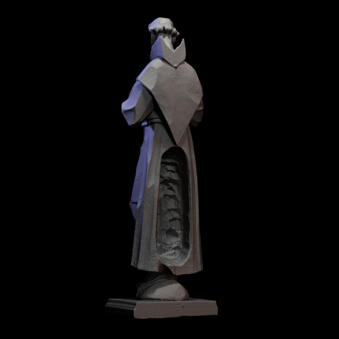 Wooden sculpture 036 3D print model_4