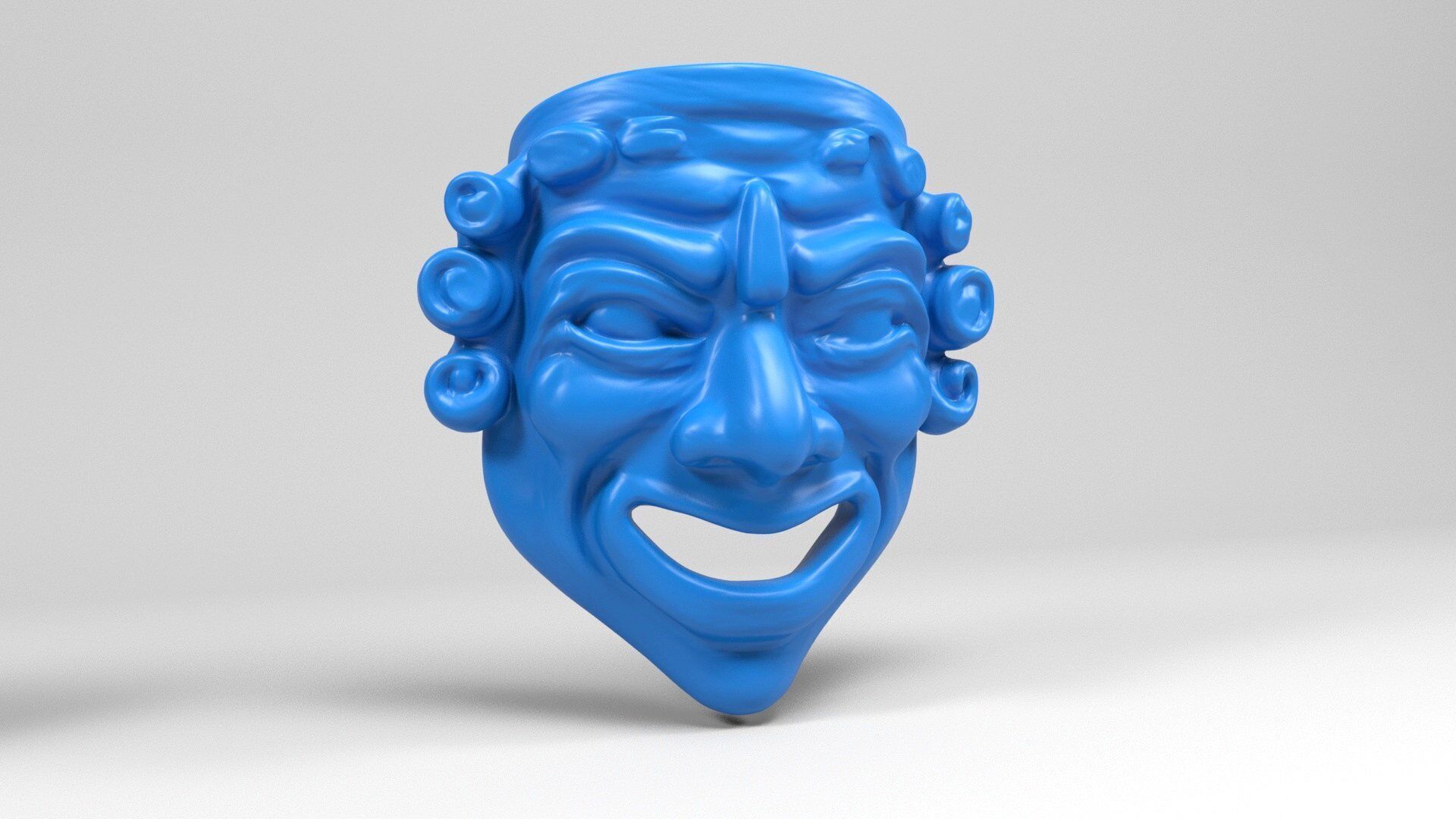 Greek masks 2 3D print model_7
