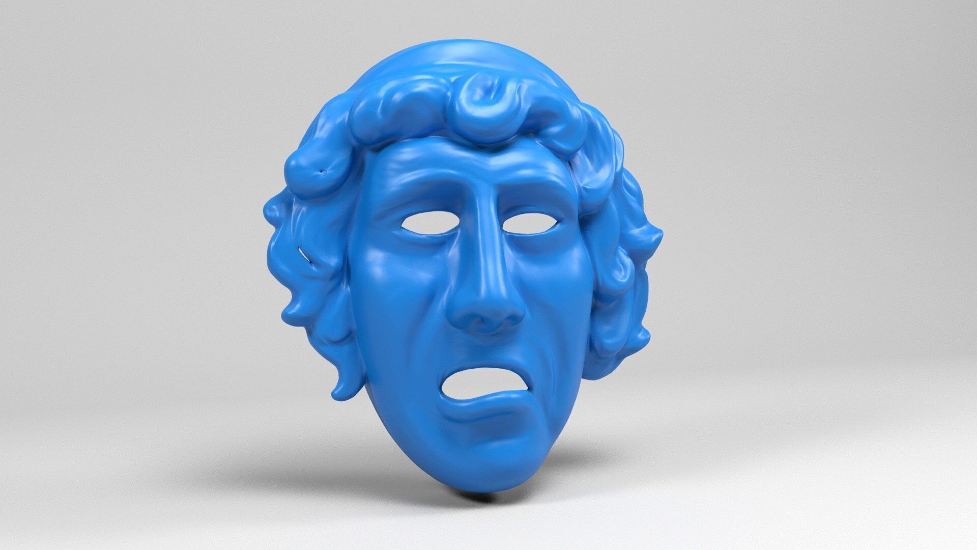 Greek masks 2 3D print model_6
