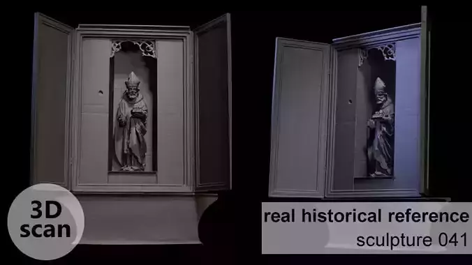 Wooden sculpture 041 3D print model