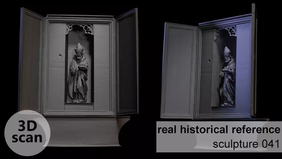 Wooden sculpture 041 3D print model