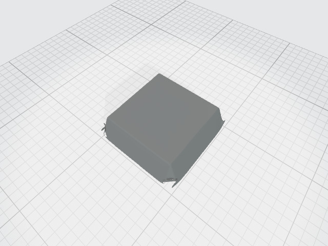 Burger Box Disposable Box Low-poly 3D model_3