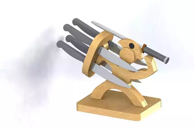 oman warrior knife shelf Low-poly 3D model
