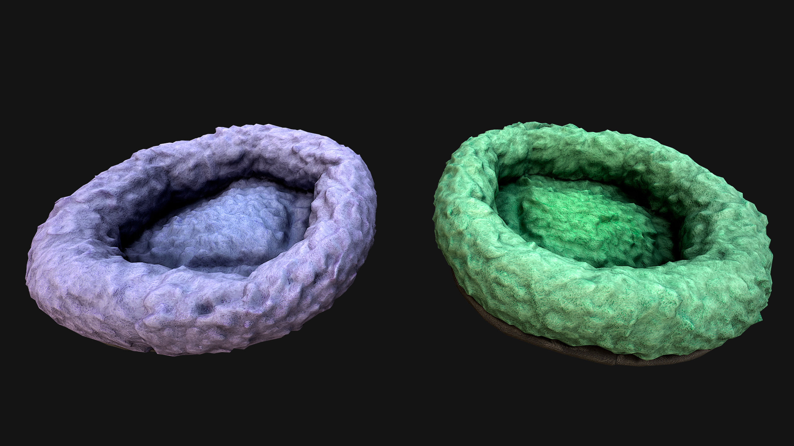 Bed for Animals Dog Cat Rodent Hamster Rat Pet Pack Low-poly 3D model_45