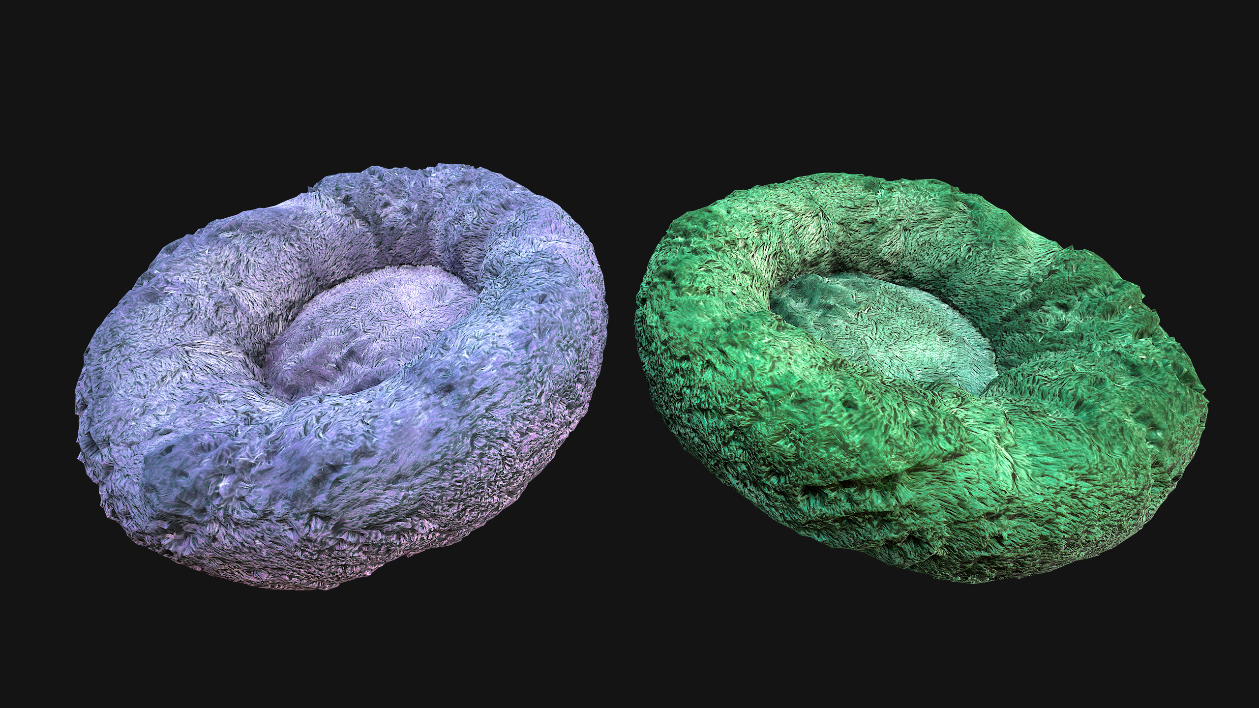 Bed for Animals Dog Cat Rodent Hamster Rat Pet Pack Low-poly 3D model_28