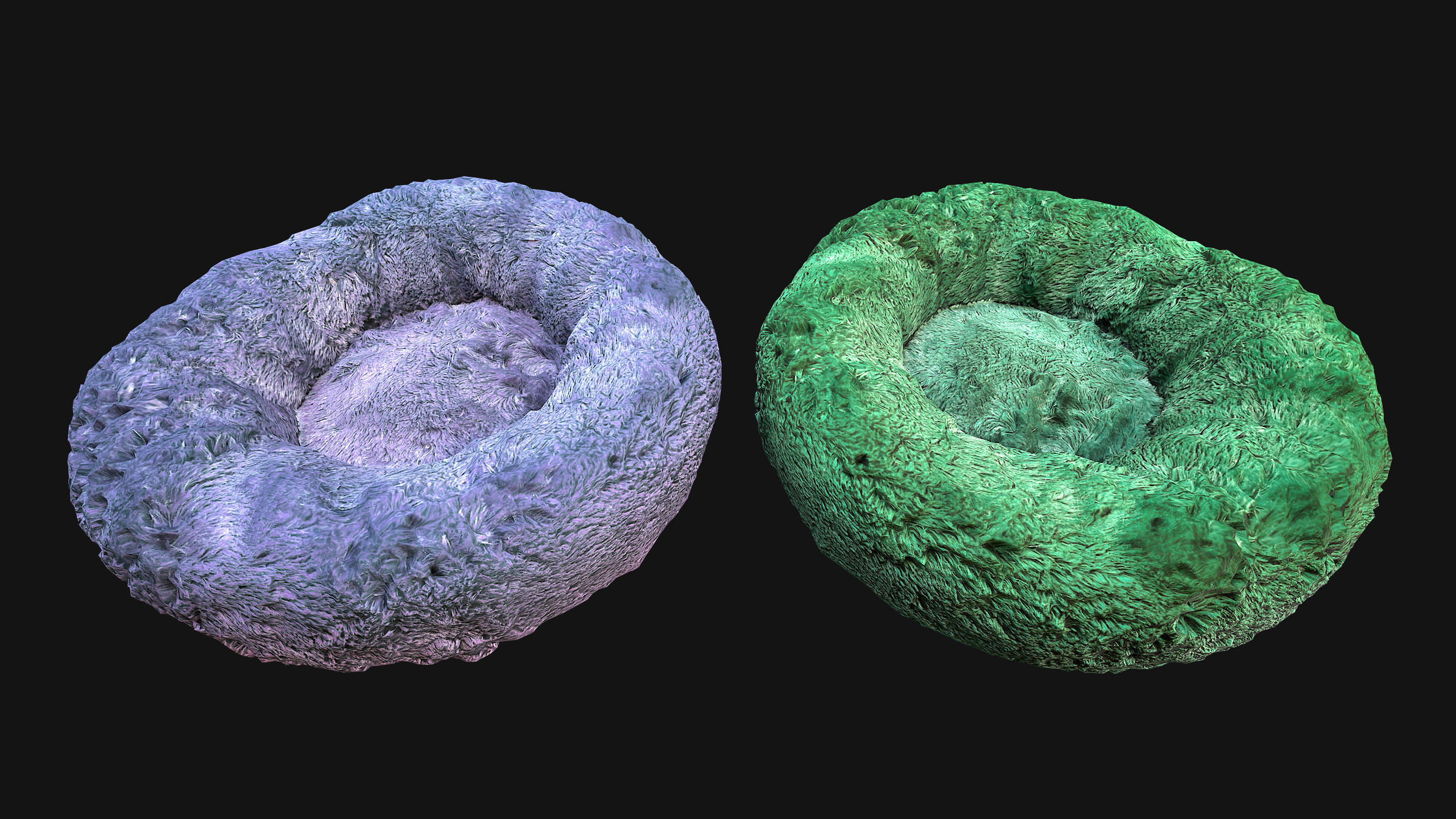 Bed for Animals Dog Cat Rodent Hamster Rat Pet Pack Low-poly 3D model_37