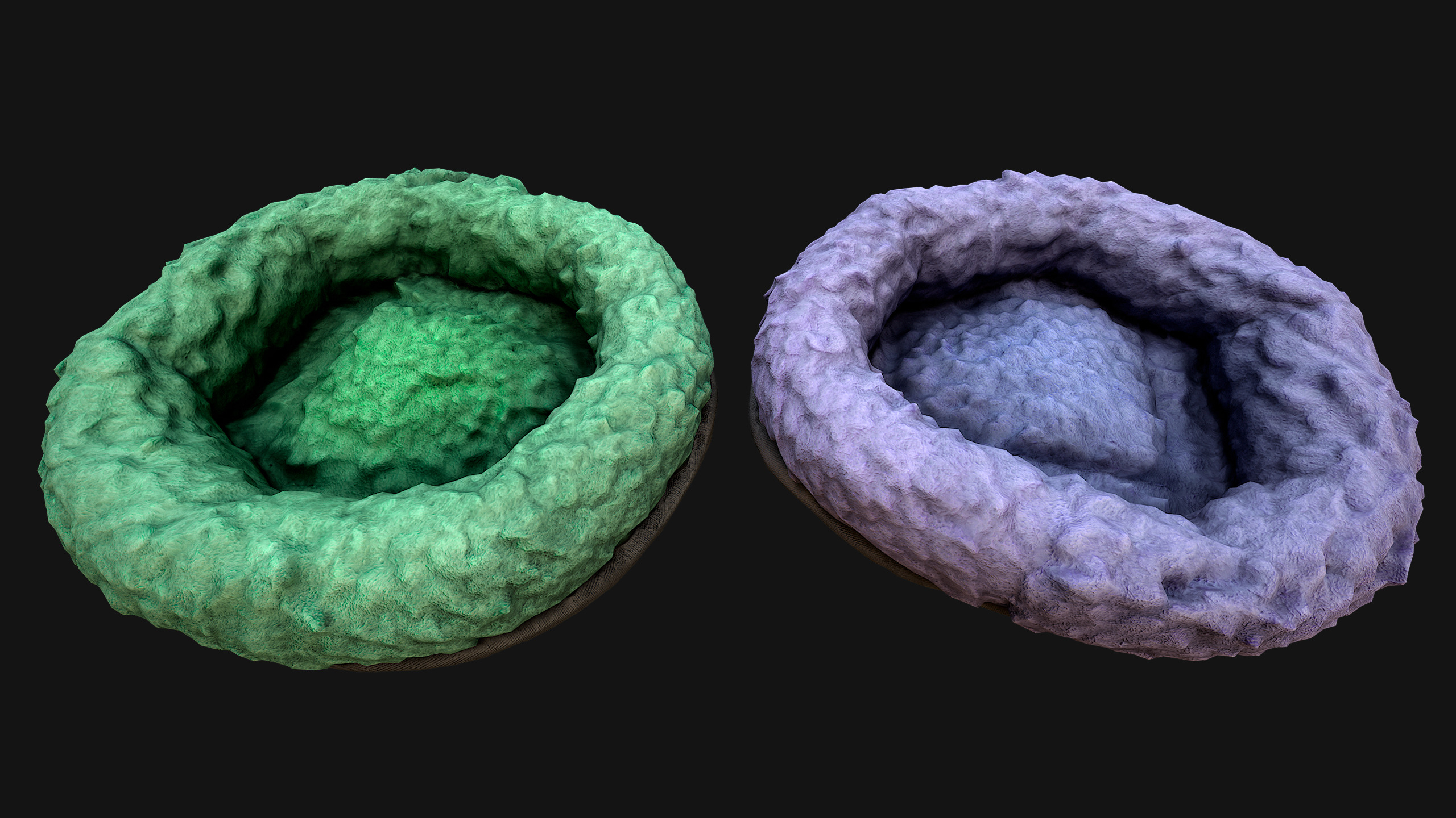 Bed for Animals Dog Cat Rodent Hamster Rat Pet Pack Low-poly 3D model_47