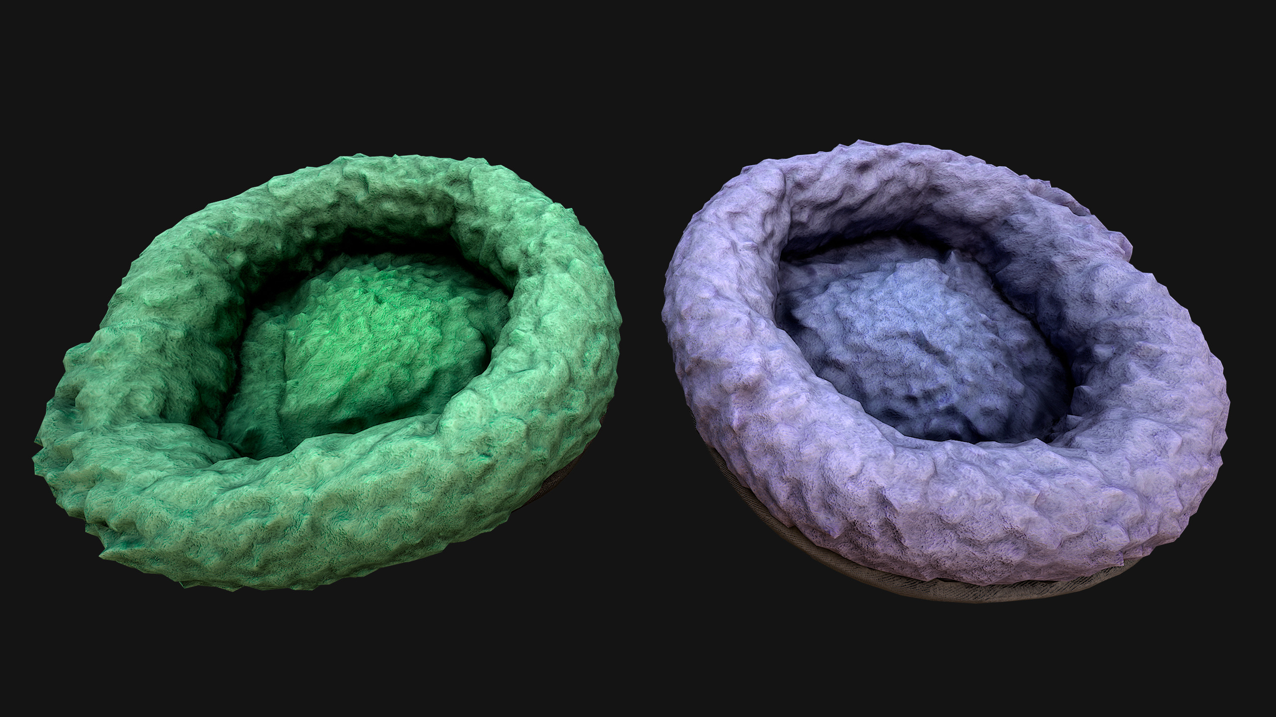 Bed for Animals Dog Cat Rodent Hamster Rat Pet Pack Low-poly 3D model_39