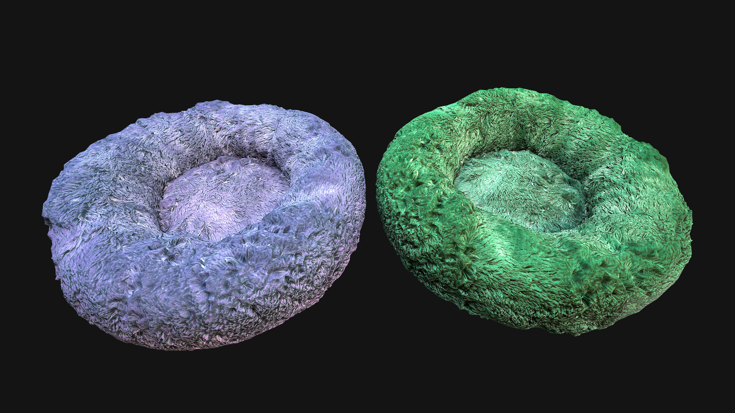 Bed for Animals Dog Cat Rodent Hamster Rat Pet Pack Low-poly 3D model_36