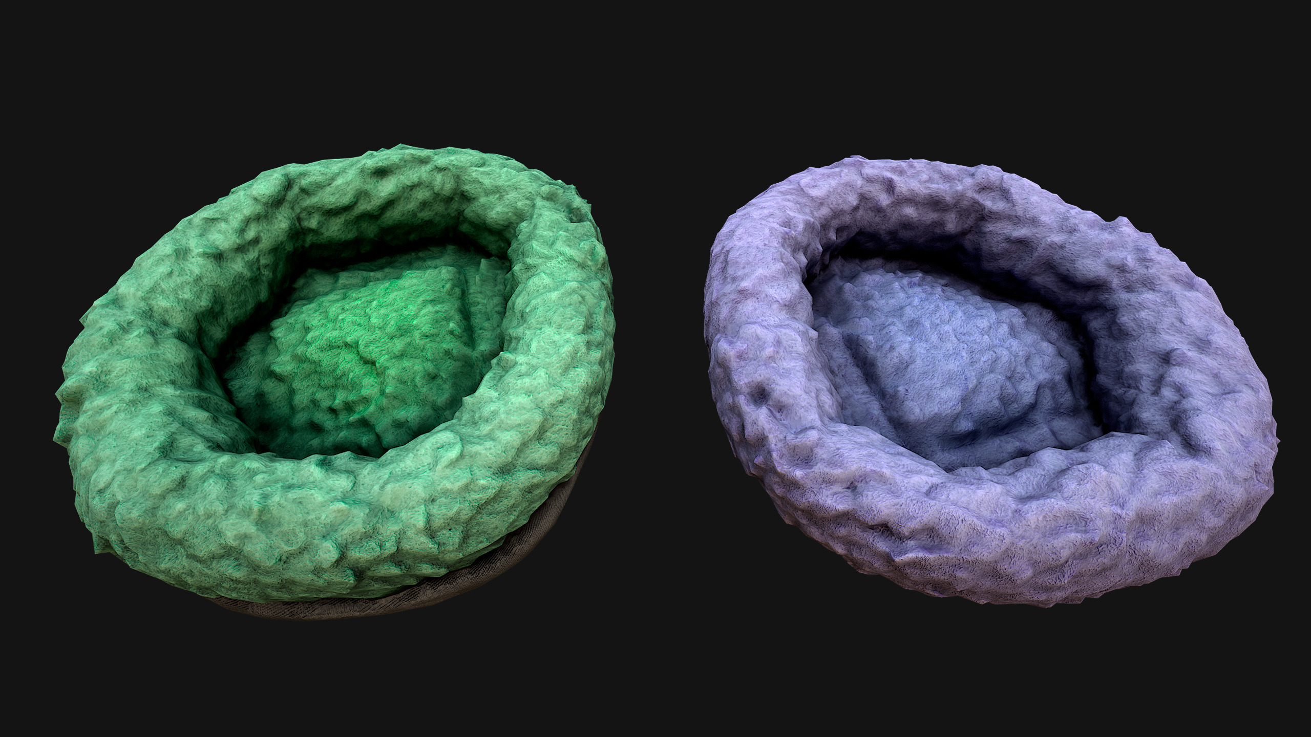 Bed for Animals Dog Cat Rodent Hamster Rat Pet Pack Low-poly 3D model_46