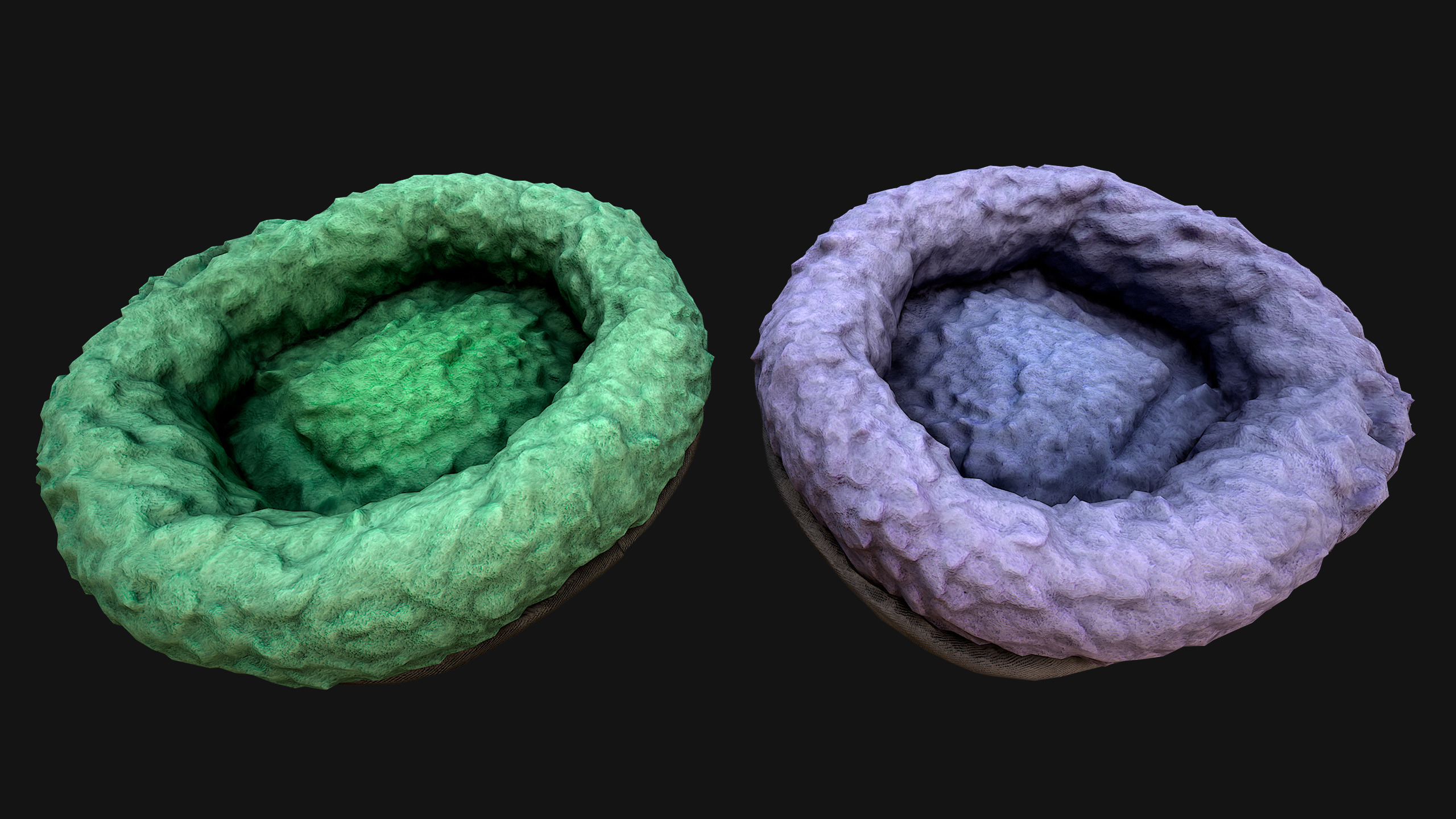 Bed for Animals Dog Cat Rodent Hamster Rat Pet Pack Low-poly 3D model_48