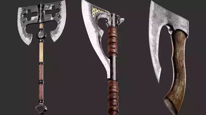 Axe Base Mesh 3D model