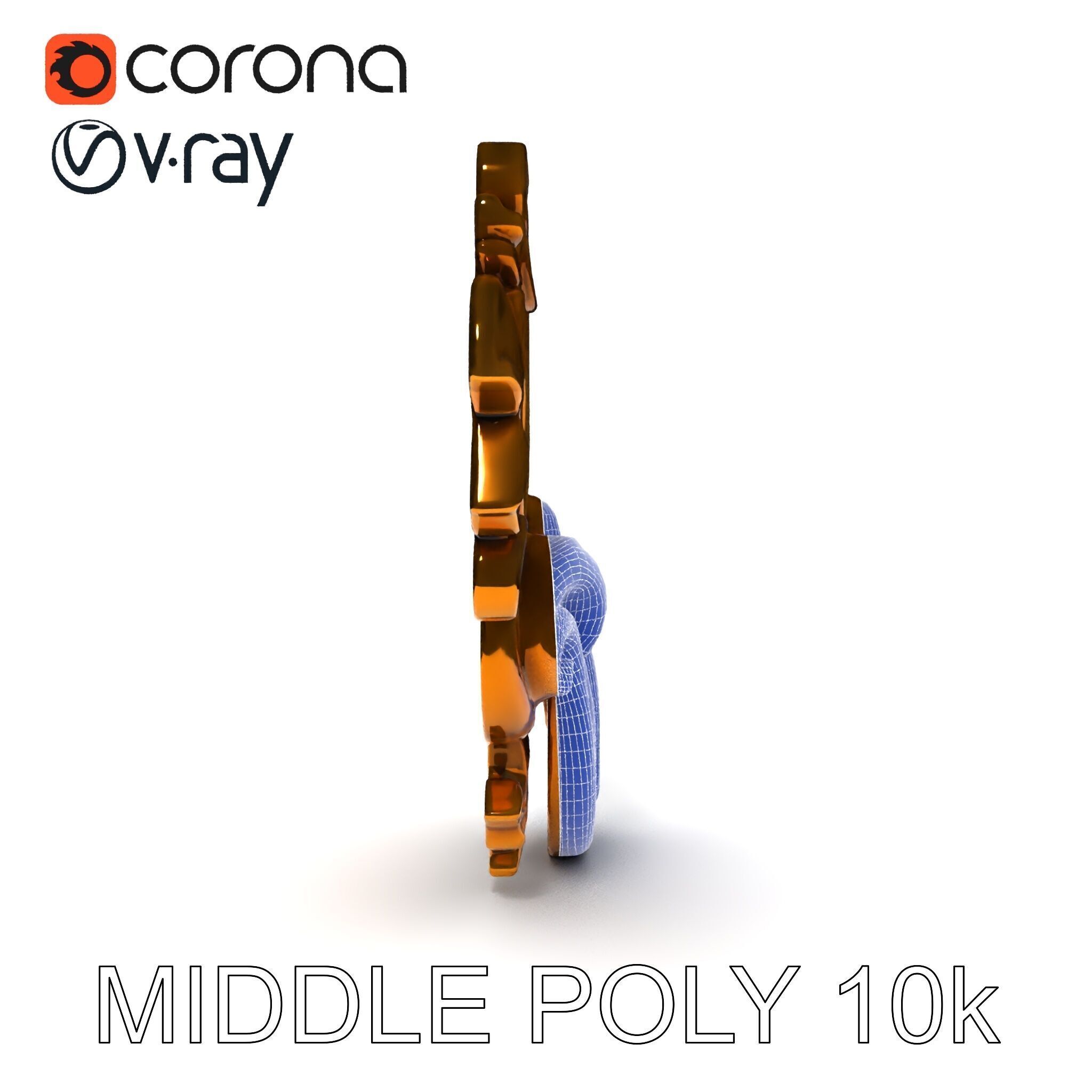 Ornate Door Knocker Model Pack Low-poly 3D model_20