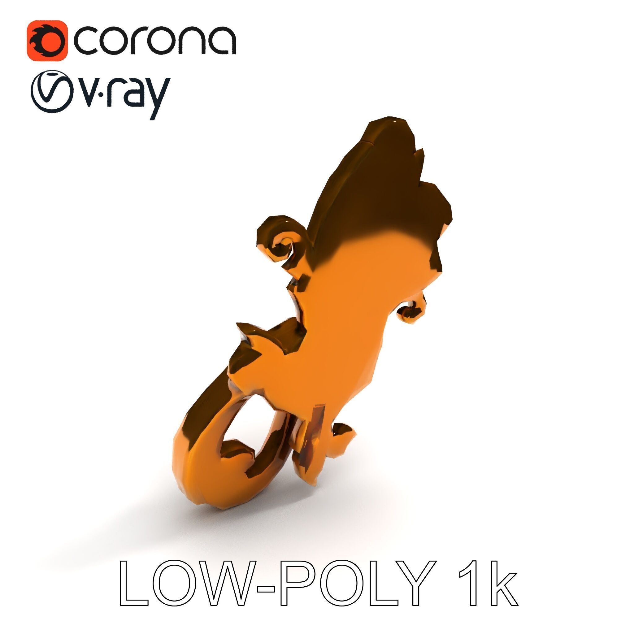 Ornate Door Knocker Model Pack Low-poly 3D model_33