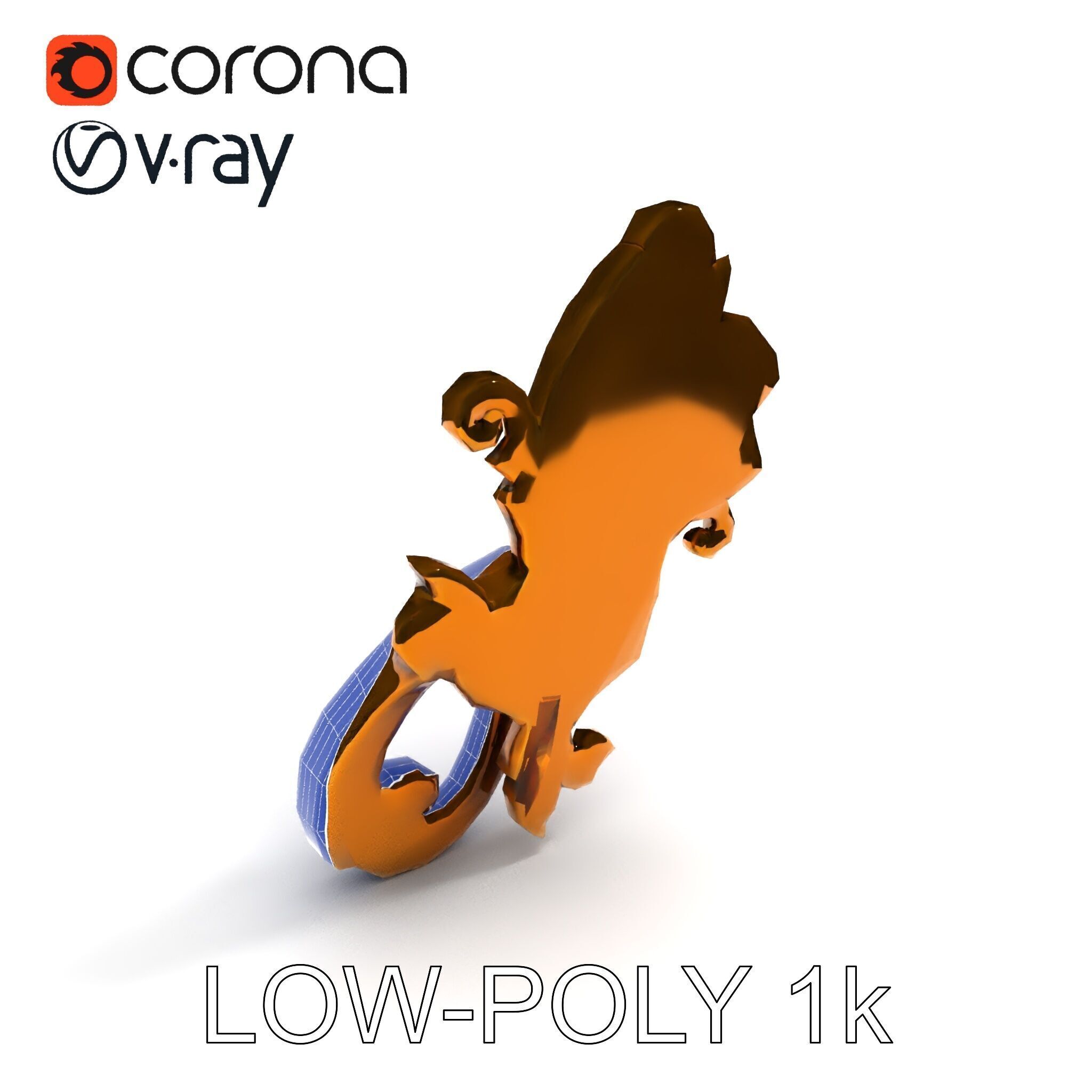 Ornate Door Knocker Model Pack Low-poly 3D model_18